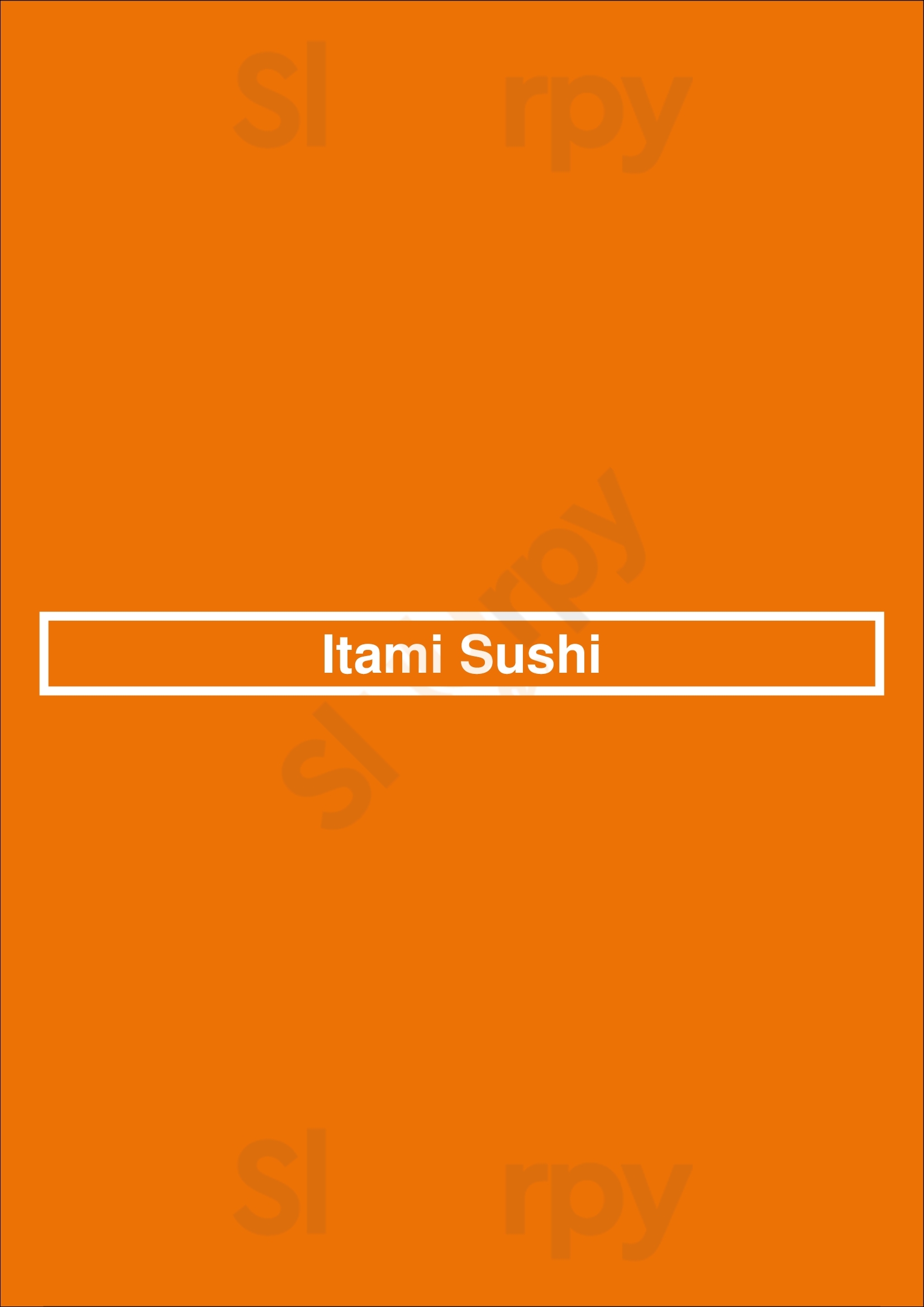 Itami Sushi Victoria Menu - 1
