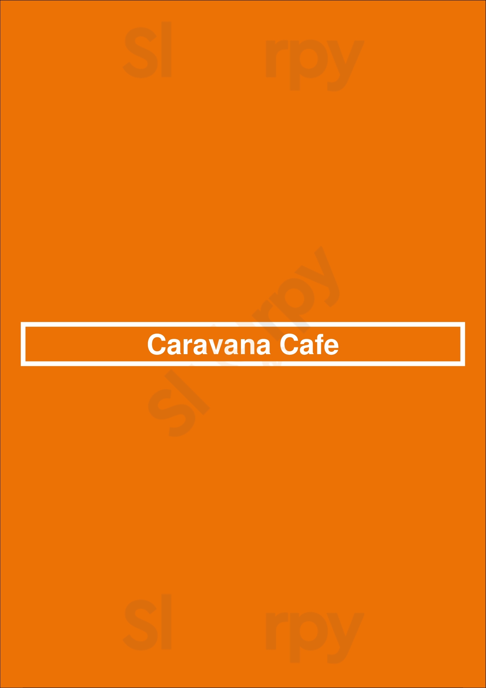 Caravana Cafe Victoria Menu - 1