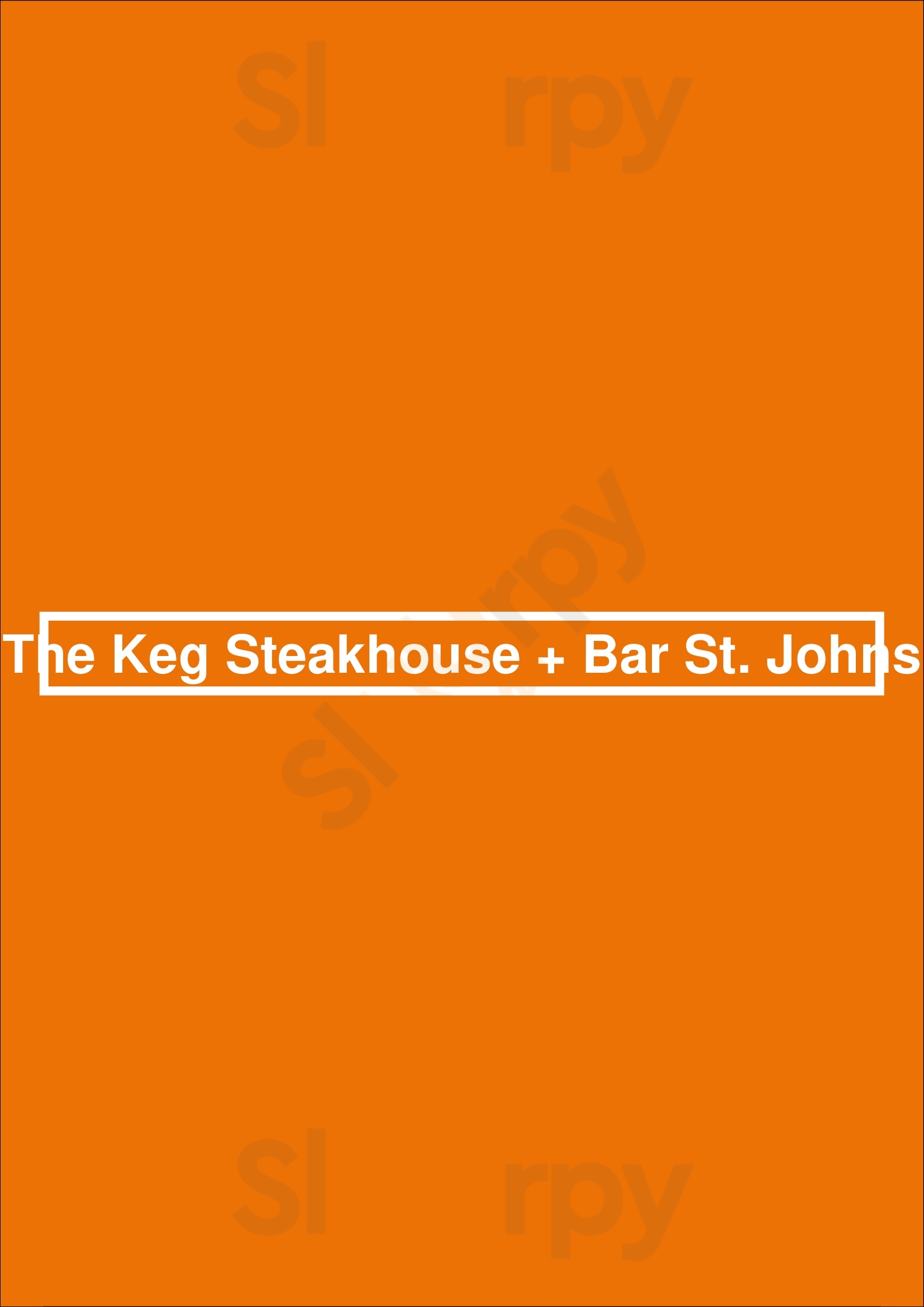 The Keg Steakhouse + Bar St. Johns St. John's Menu - 1