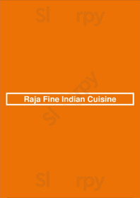 Raja Fine Indian Cuisine menu
