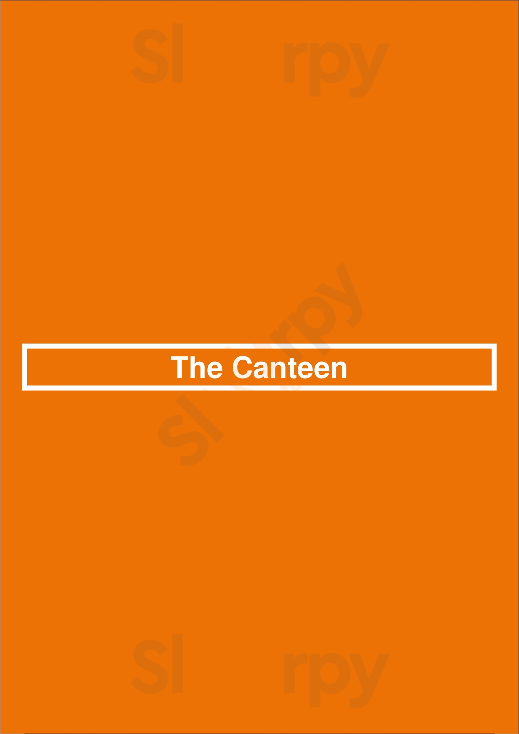 The Canteen Dartmouth Menu - 1