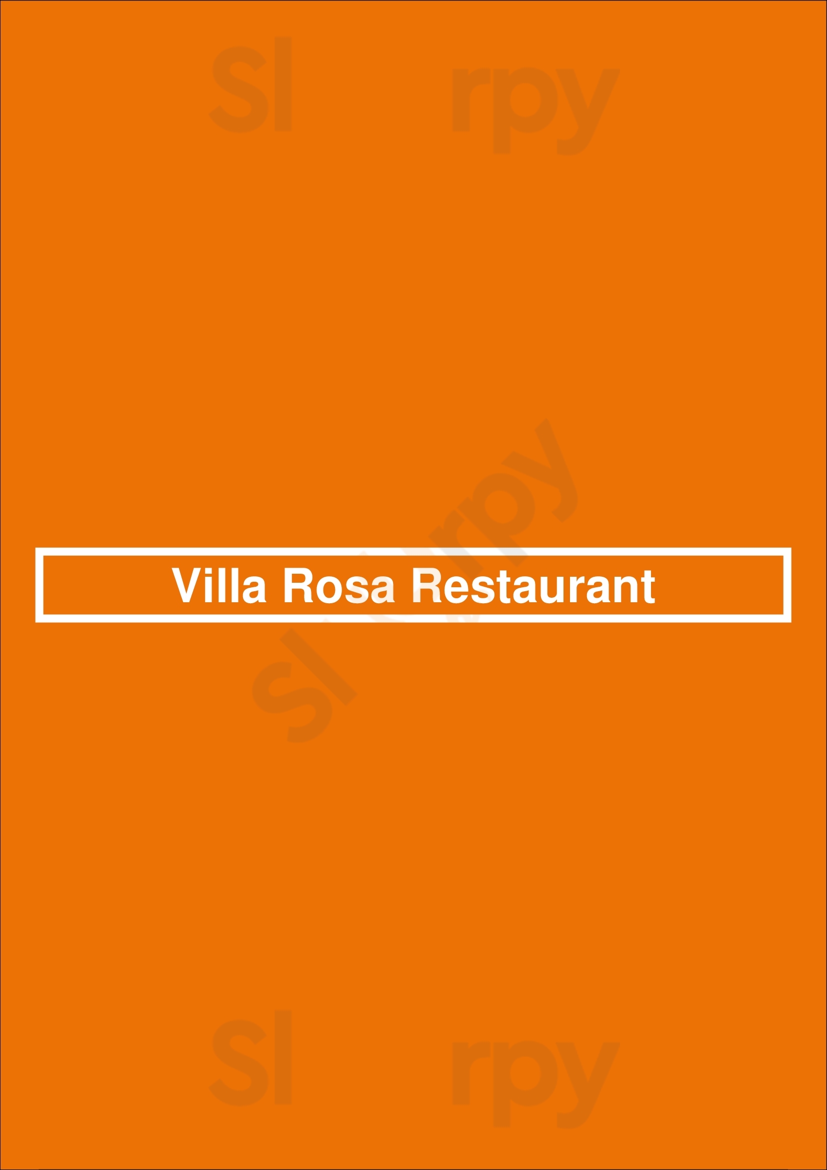 Villa Rosa Restaurant Penticton Menu - 1