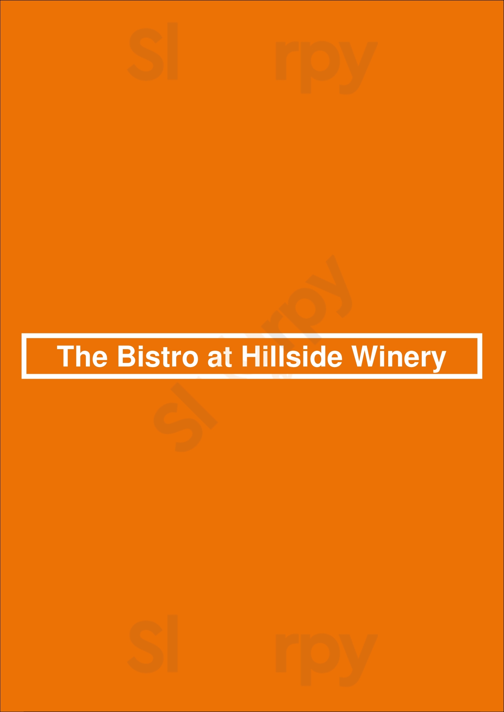The Bistro At Hillside Winery Penticton Menu - 1