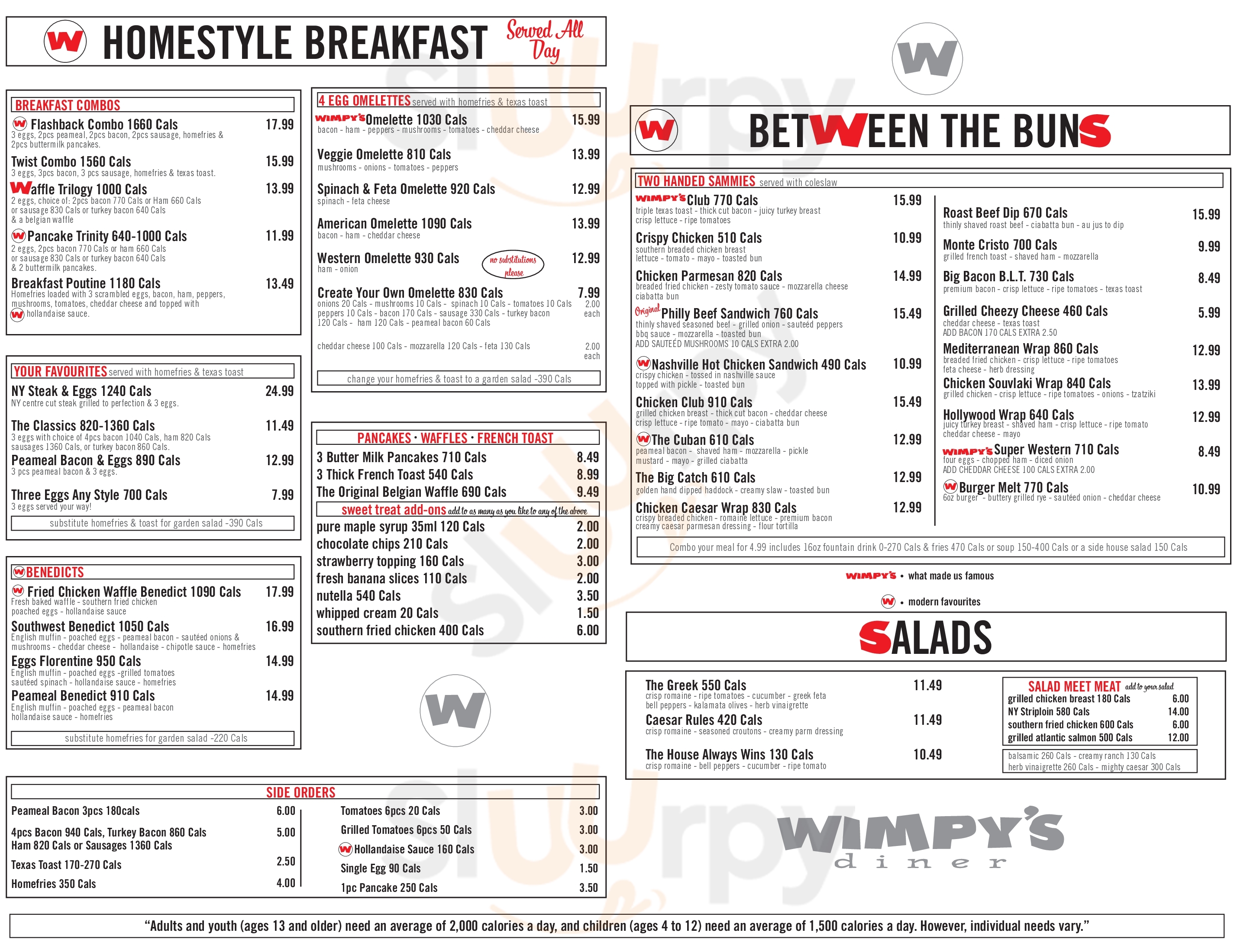 Wimpy's Diner Alliston Menu - 1