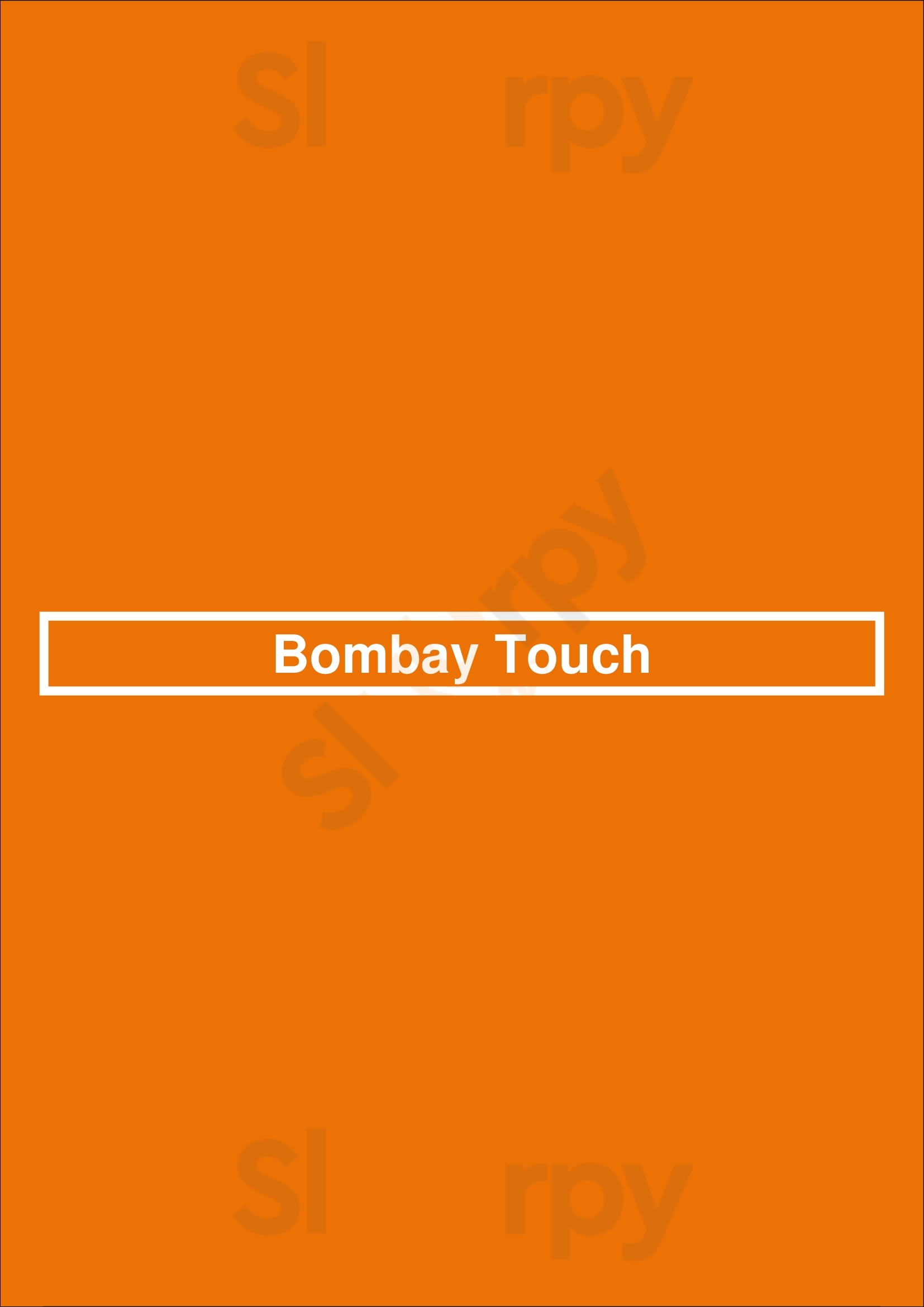 Bombay Touch Thornhill Menu - 1