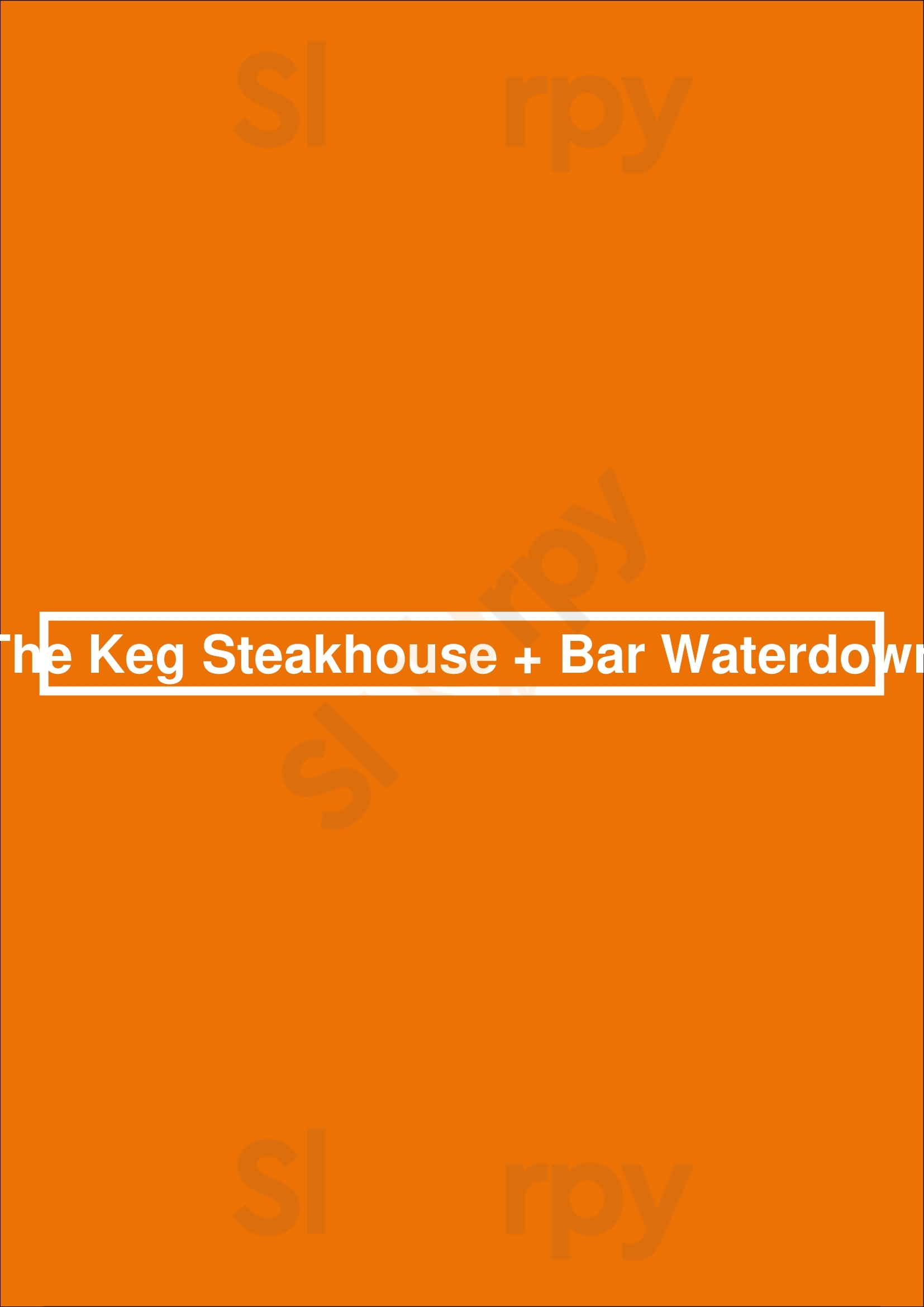 The Keg Steakhouse + Bar - Waterdown Waterdown Menu - 1