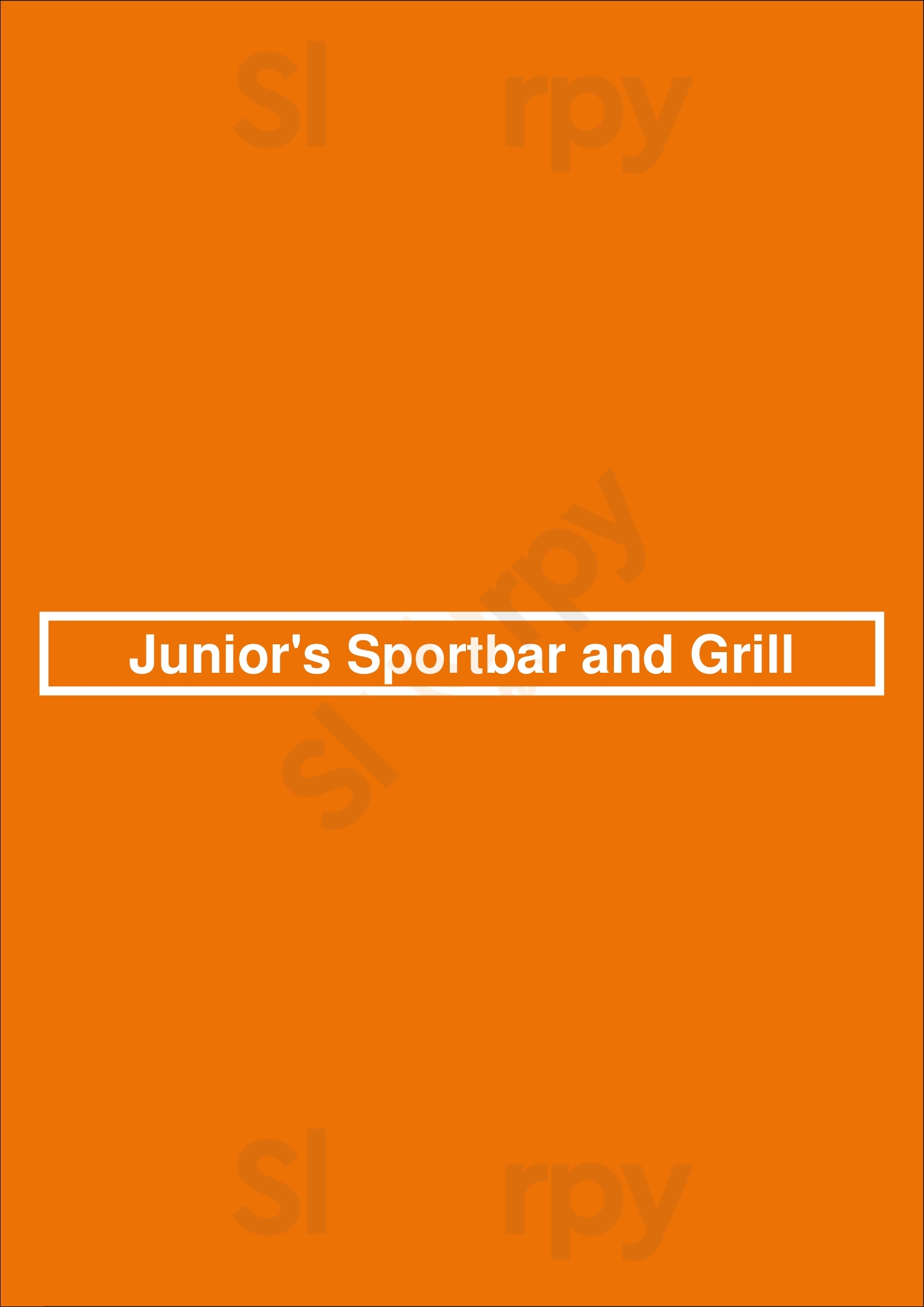 Junior's Sportbar And Grill Cambridge Menu - 1