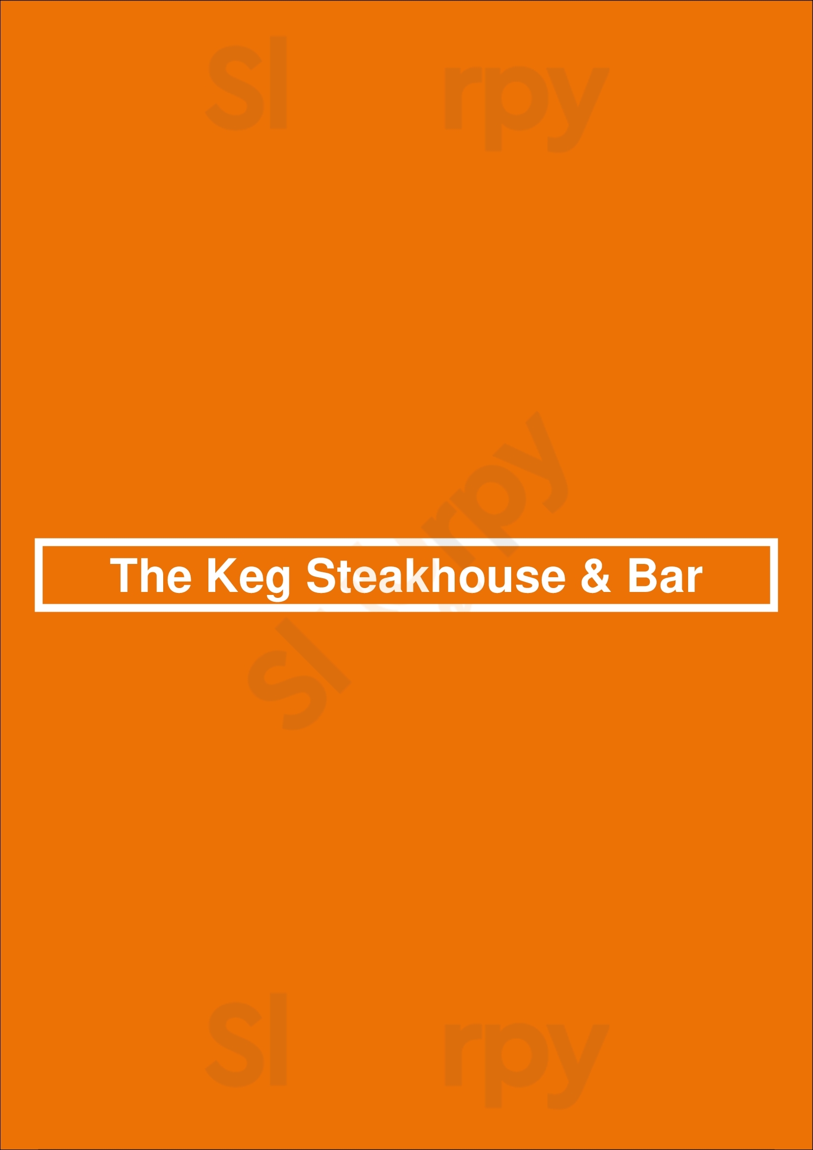 The Keg Steakhouse + Bar - Dartmouth Crossing Dartmouth Menu - 1