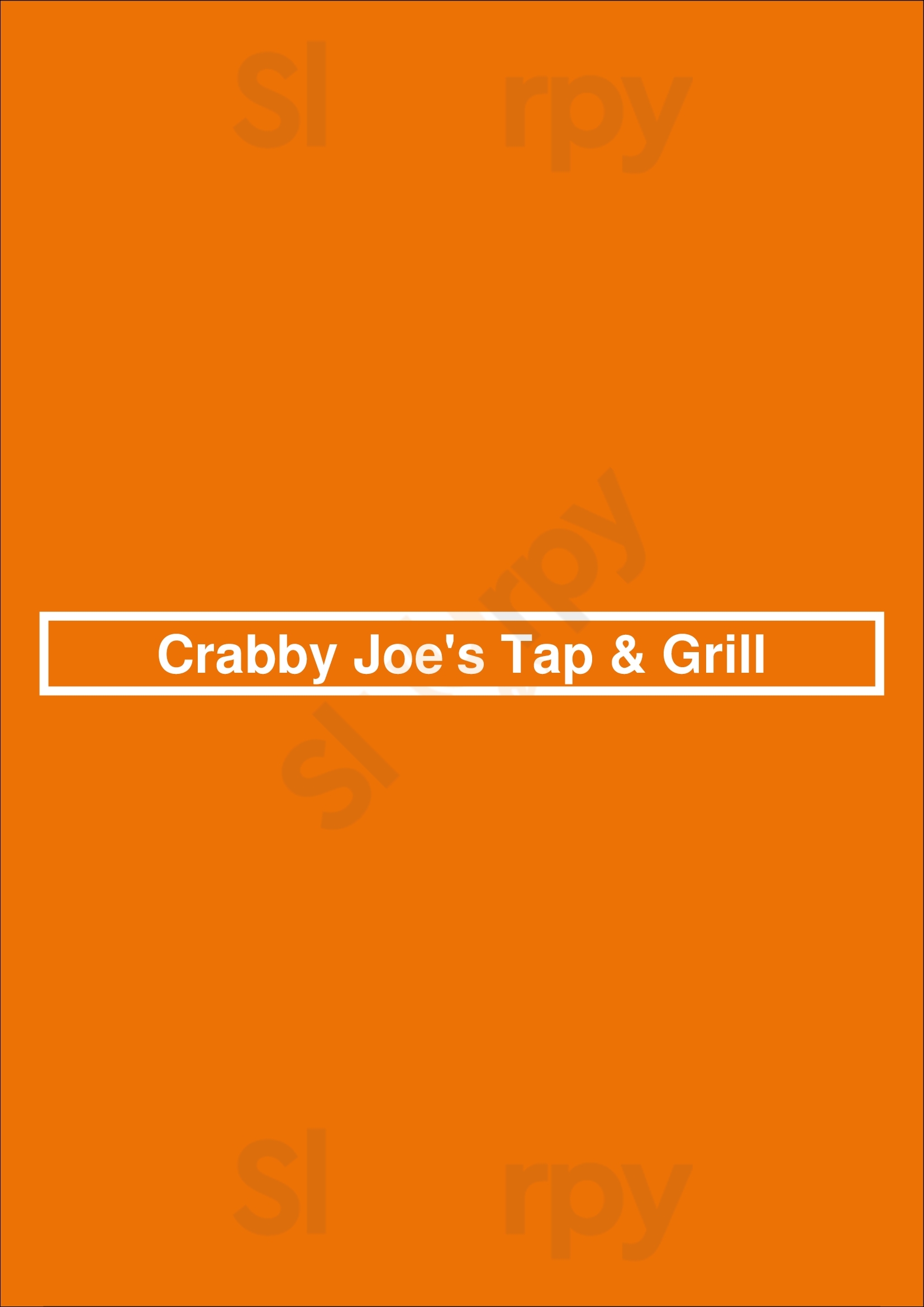 Crabby Joe's Tap & Grill Waterloo Menu - 1