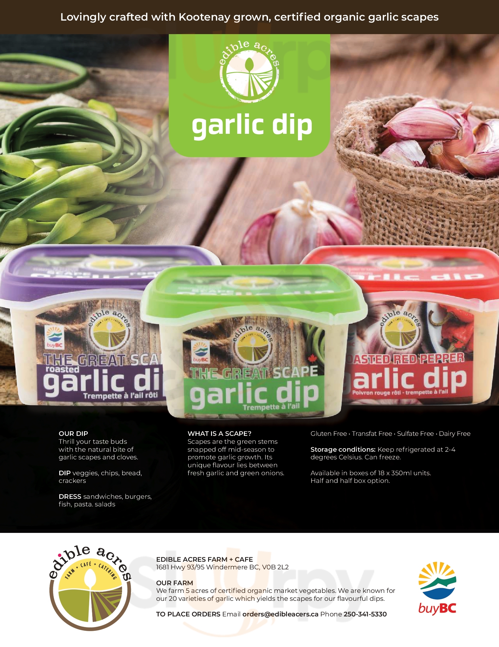 Main Menu - Edible Acres Cafe