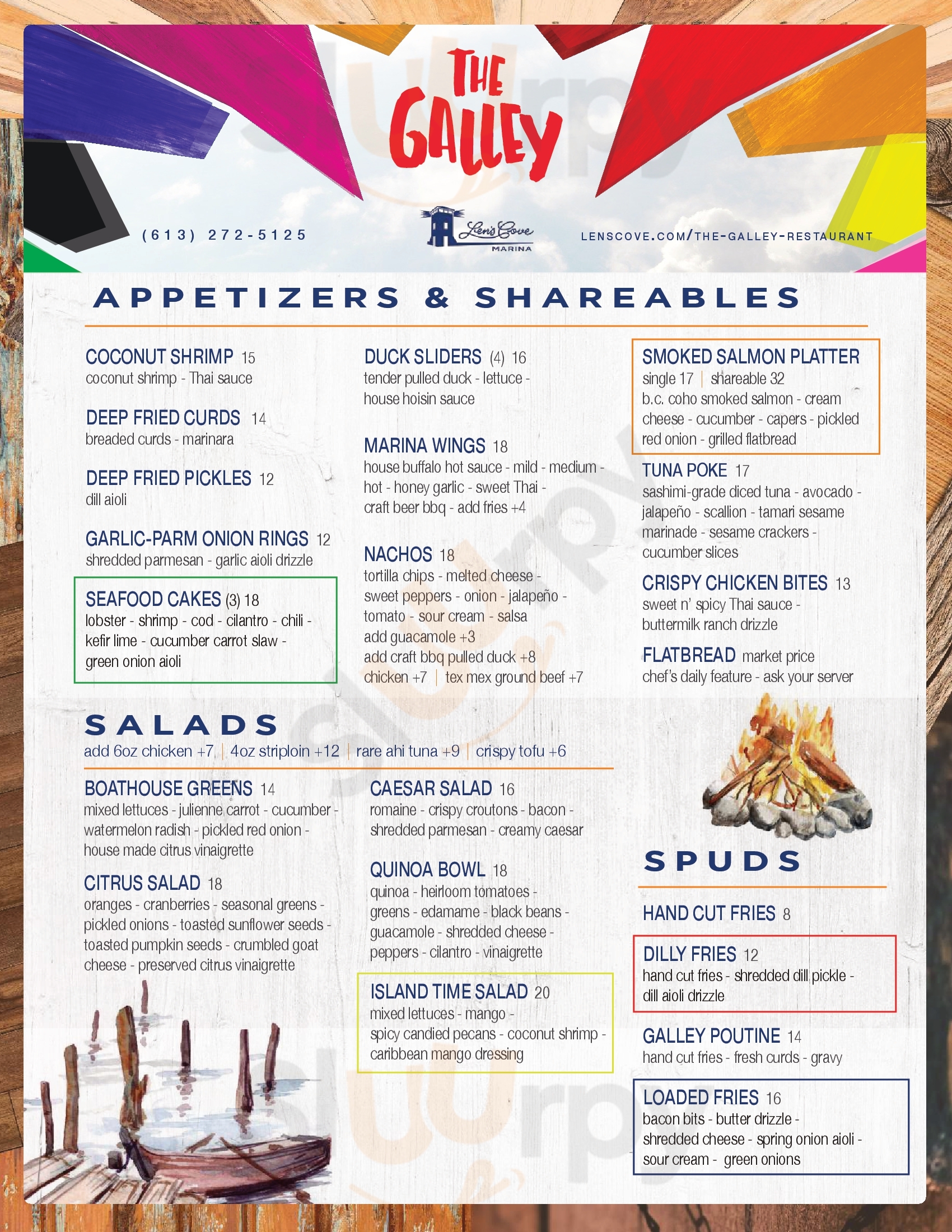 Main Menu - The Galley Restaurant