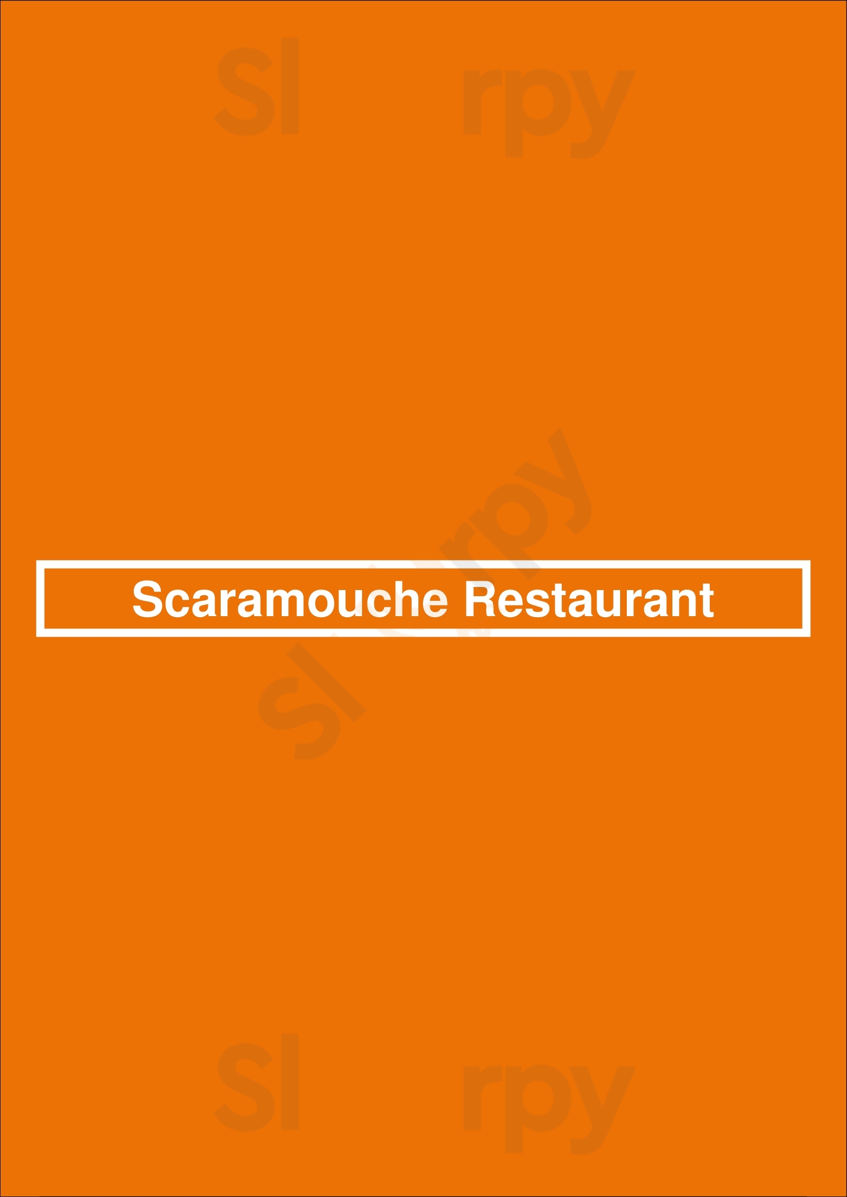 Scaramouche Restaurant Toronto Menu - 1