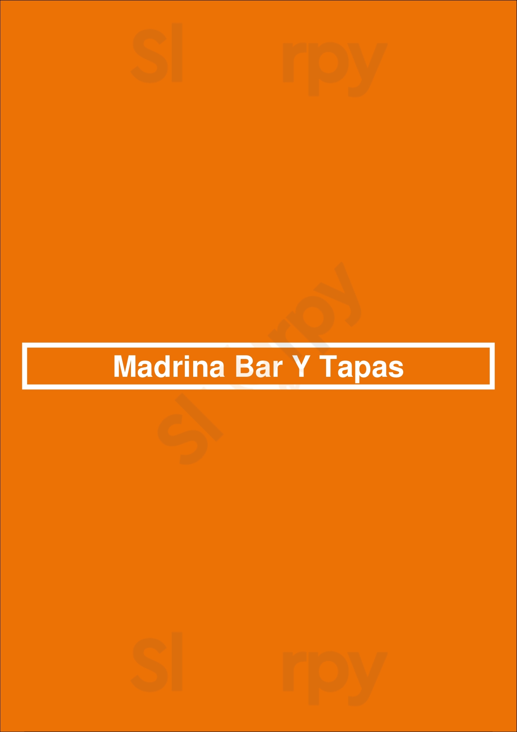 Madrina Bar Y Tapas Toronto Menu - 1