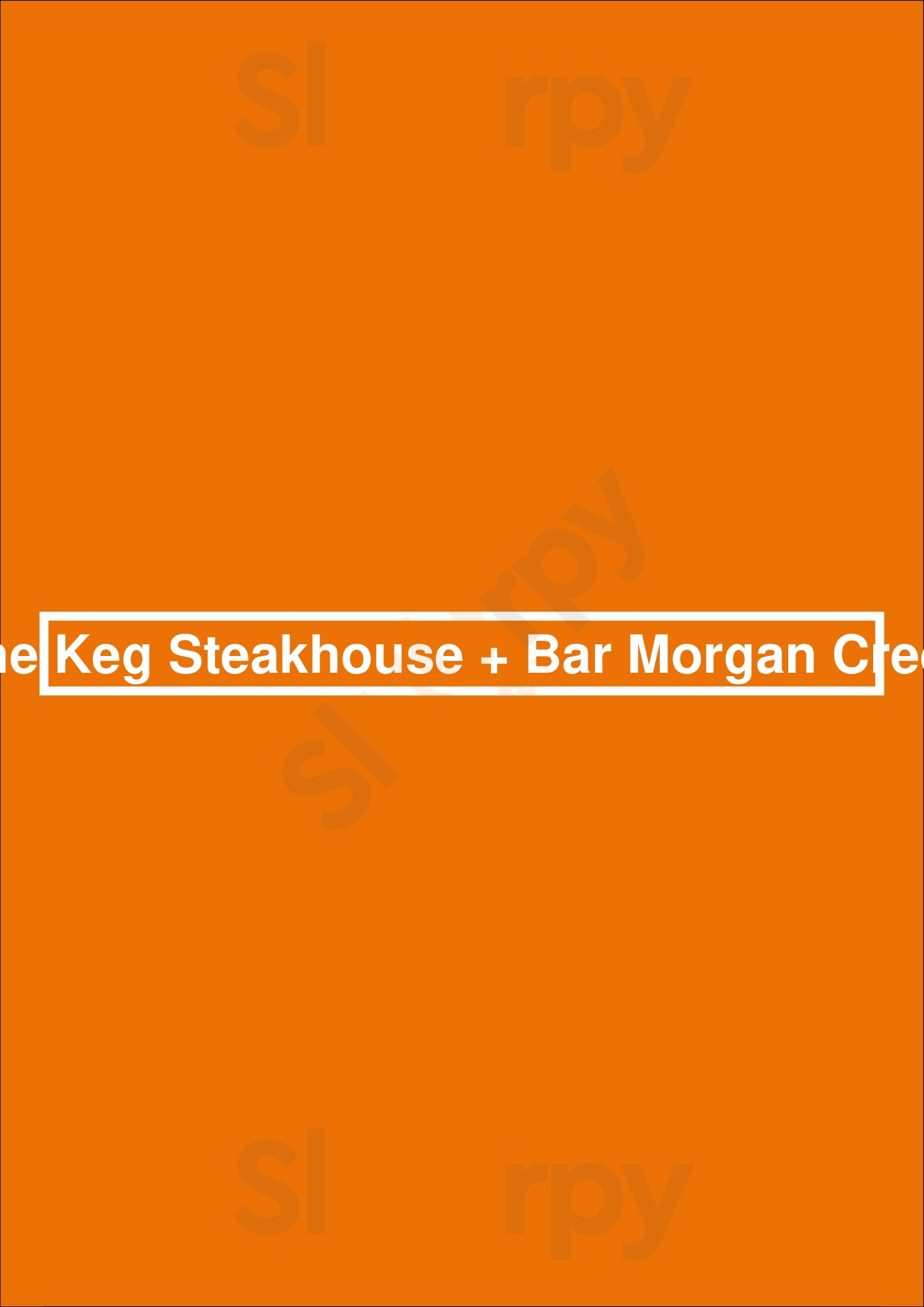 The Keg Steakhouse + Bar - Morgan Creek Surrey Menu - 1