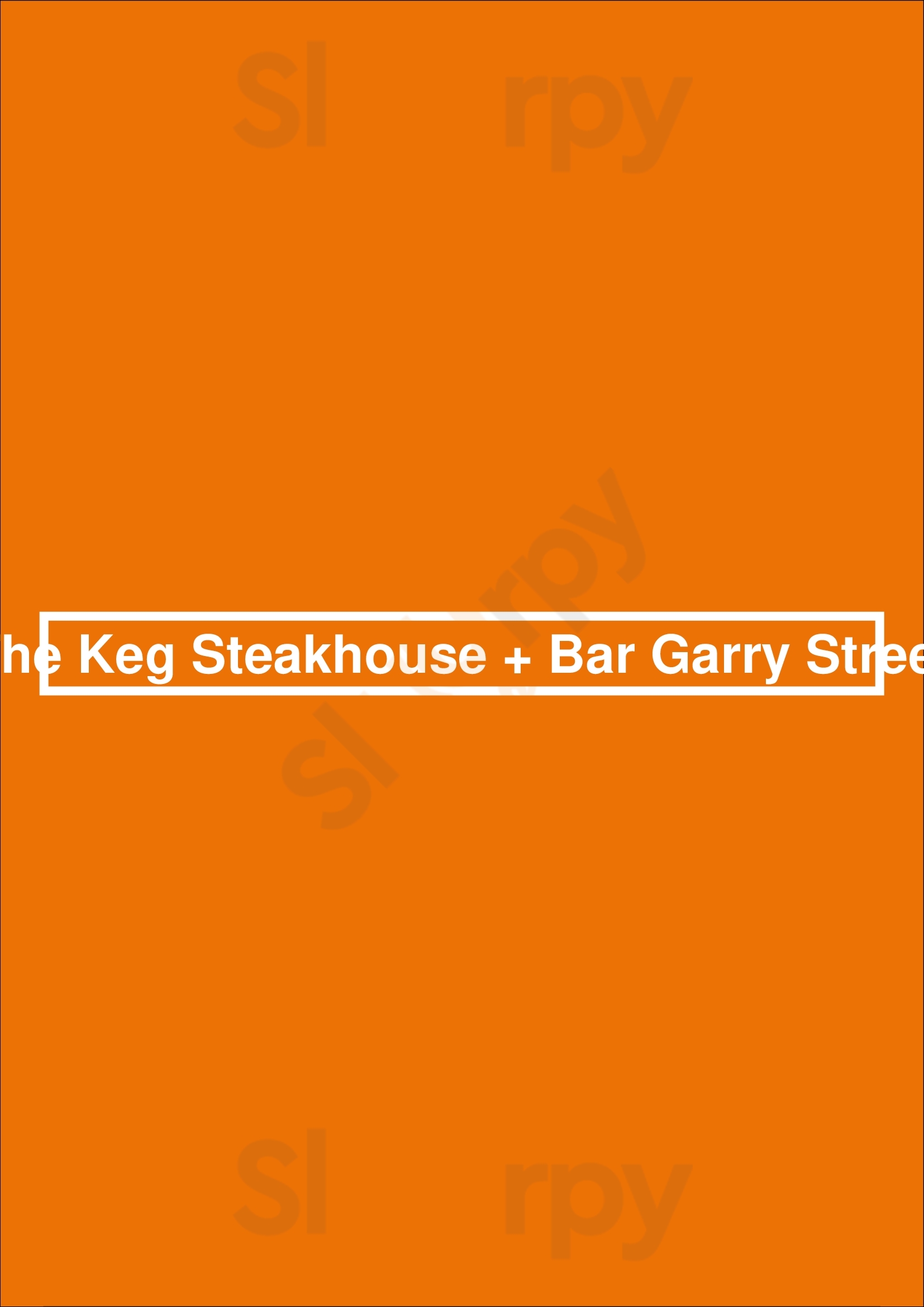 The Keg Steakhouse + Bar - Garry Street Winnipeg Menu - 1