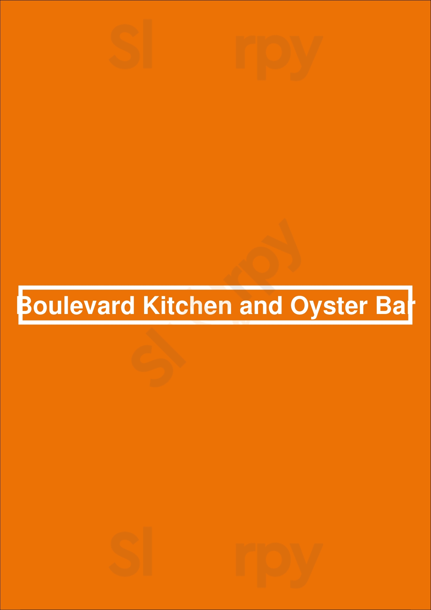 Boulevard Kitchen And Oyster Bar Vancouver Menu - 1