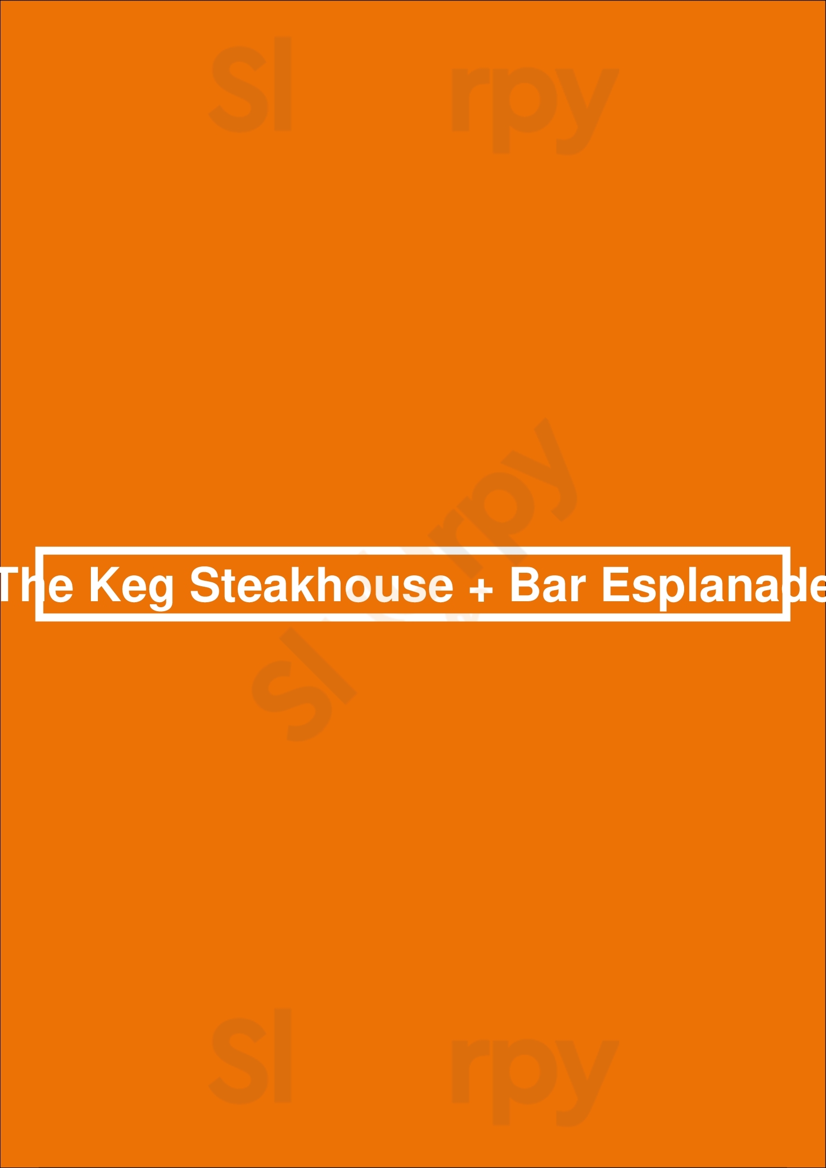 The Keg Steakhouse + Bar - Esplanade Toronto Menu - 1