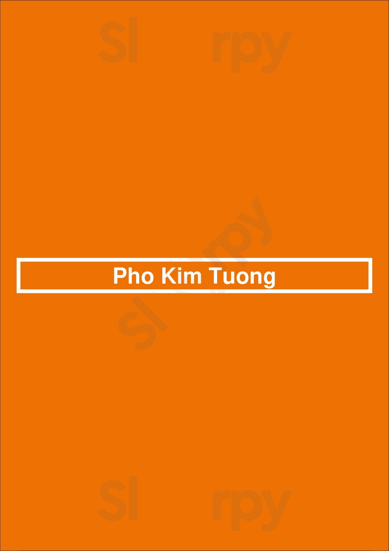 Pho Kim Tuong Winnipeg Menu - 1