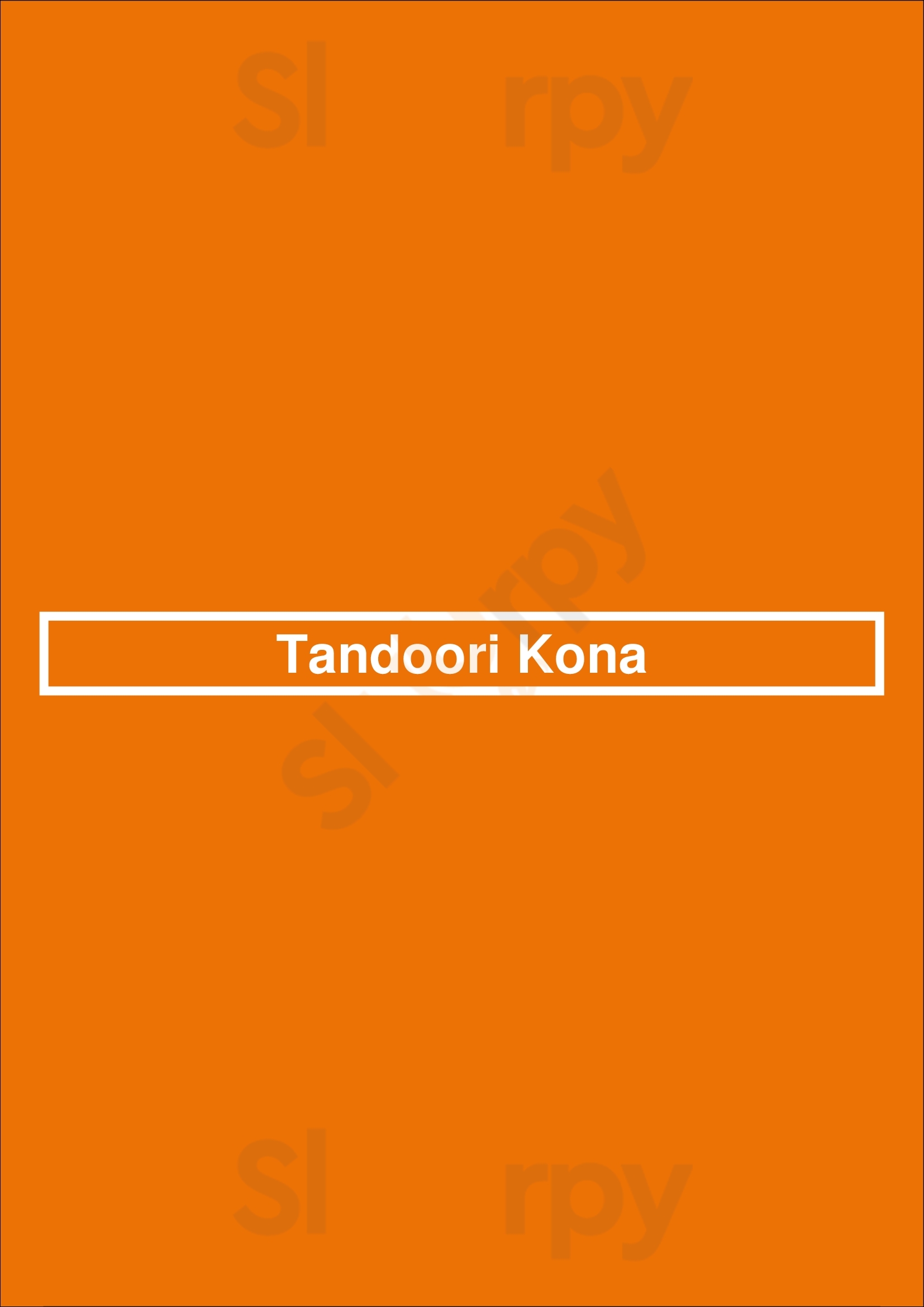 Tandoori Kona Richmond Menu - 1