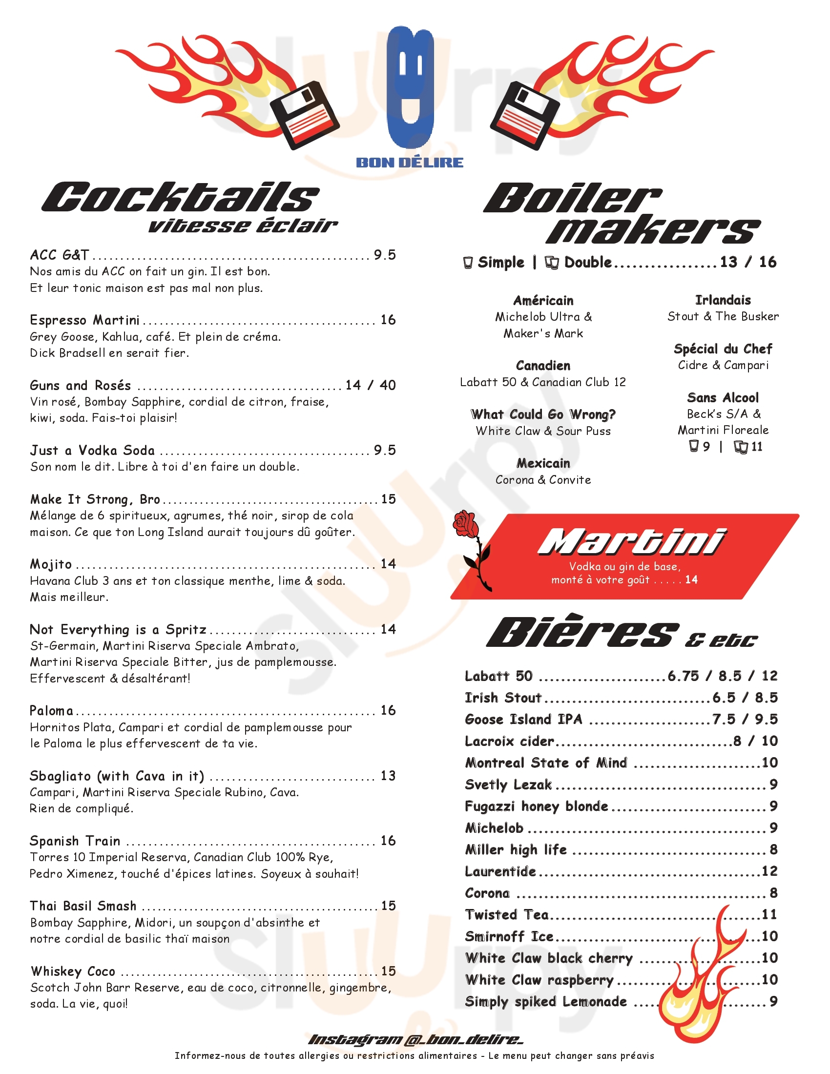 Barroco Montreal Menu - 1