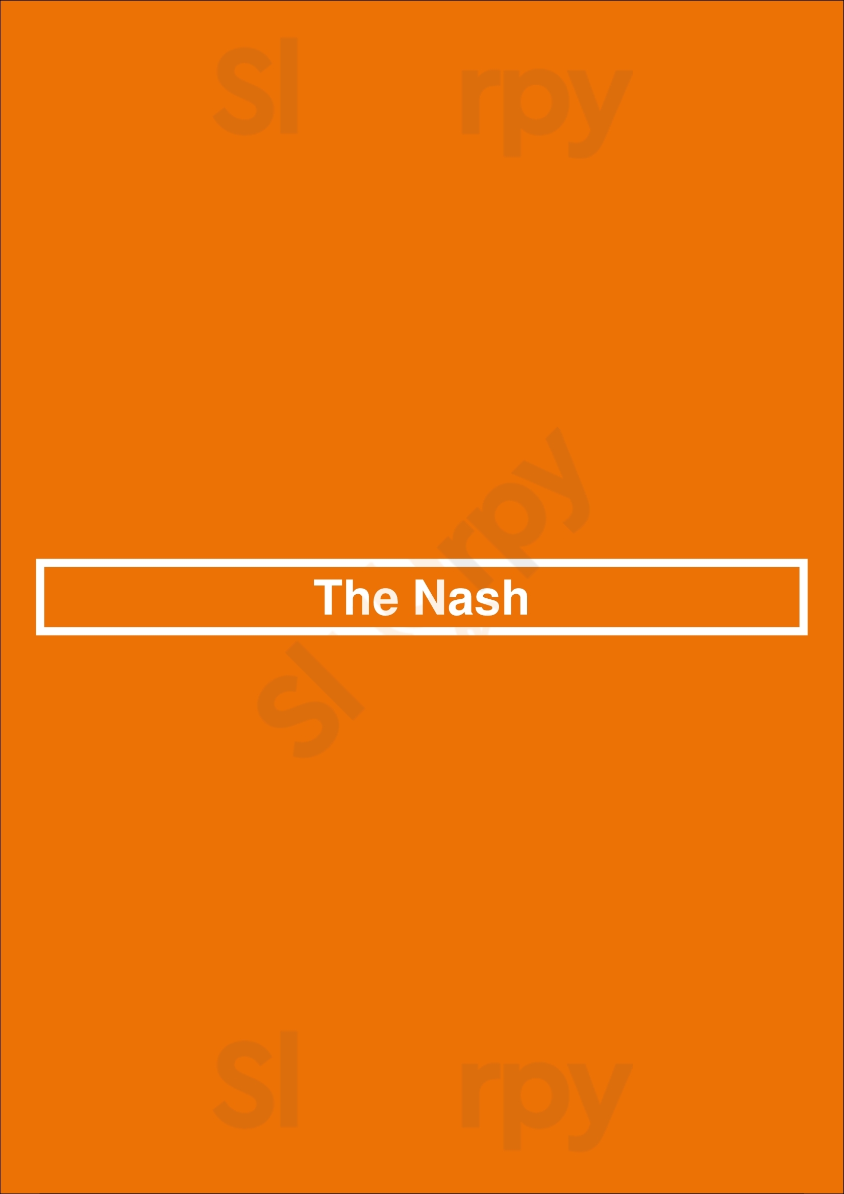 The Nash Calgary Menu - 1