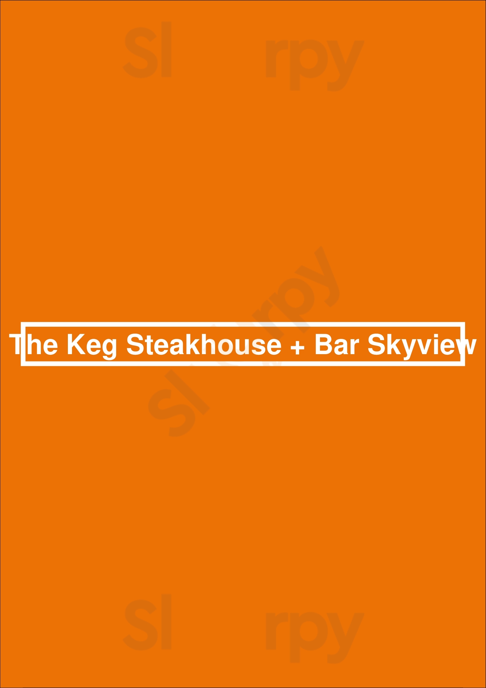 The Keg Steakhouse + Bar - Skyview Edmonton Menu - 1