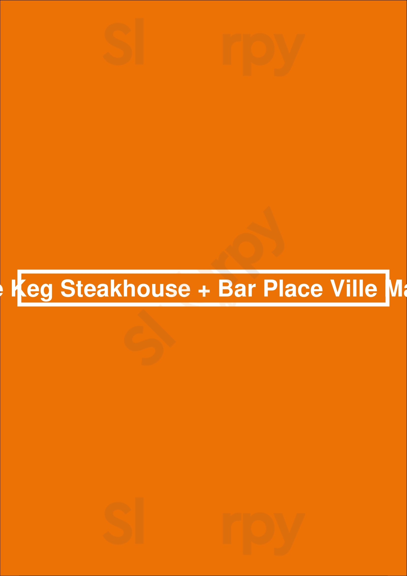The Keg Steakhouse + Bar - Place Ville Marie Montreal Menu - 1