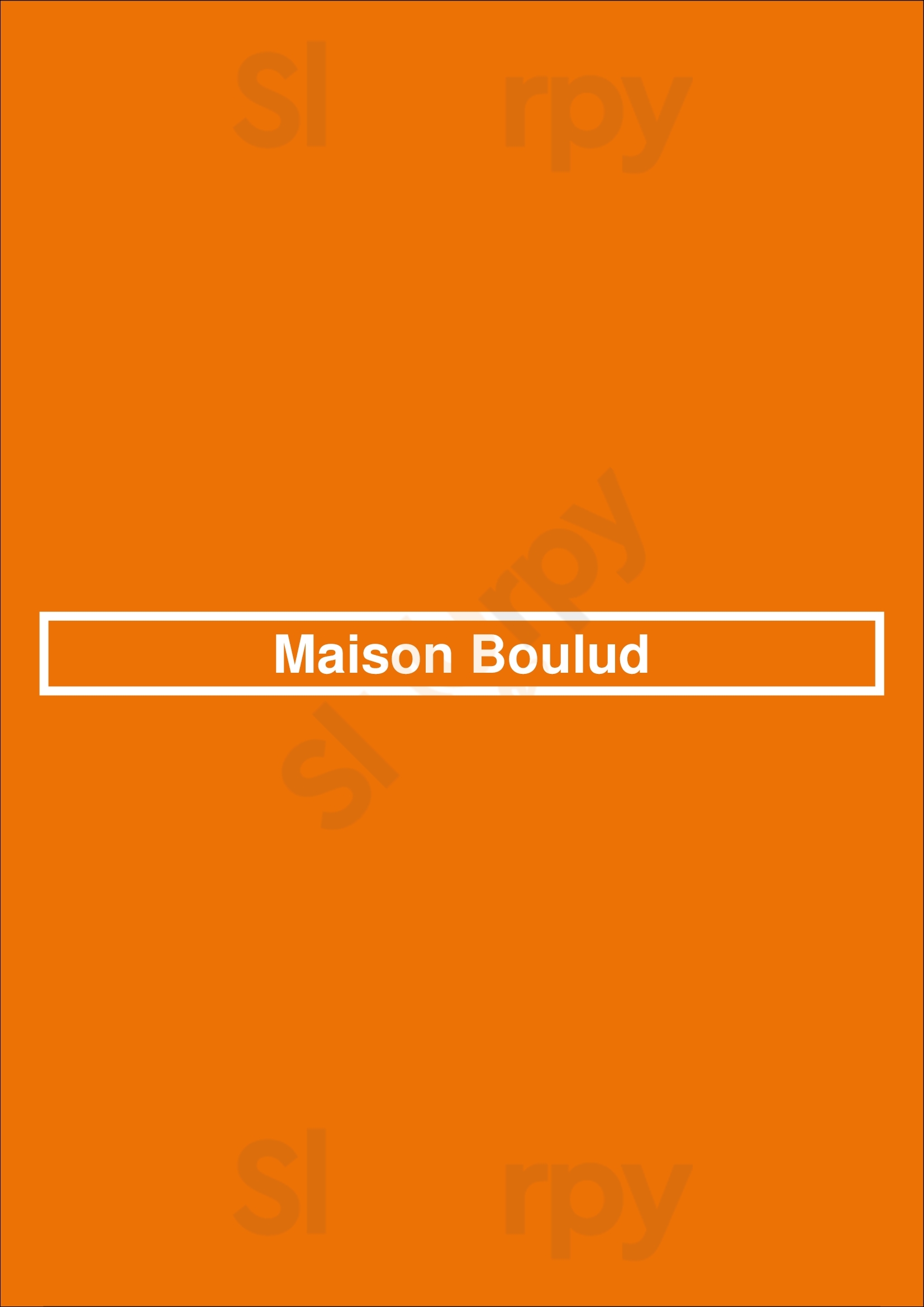 Maison Boulud Montreal Menu - 1