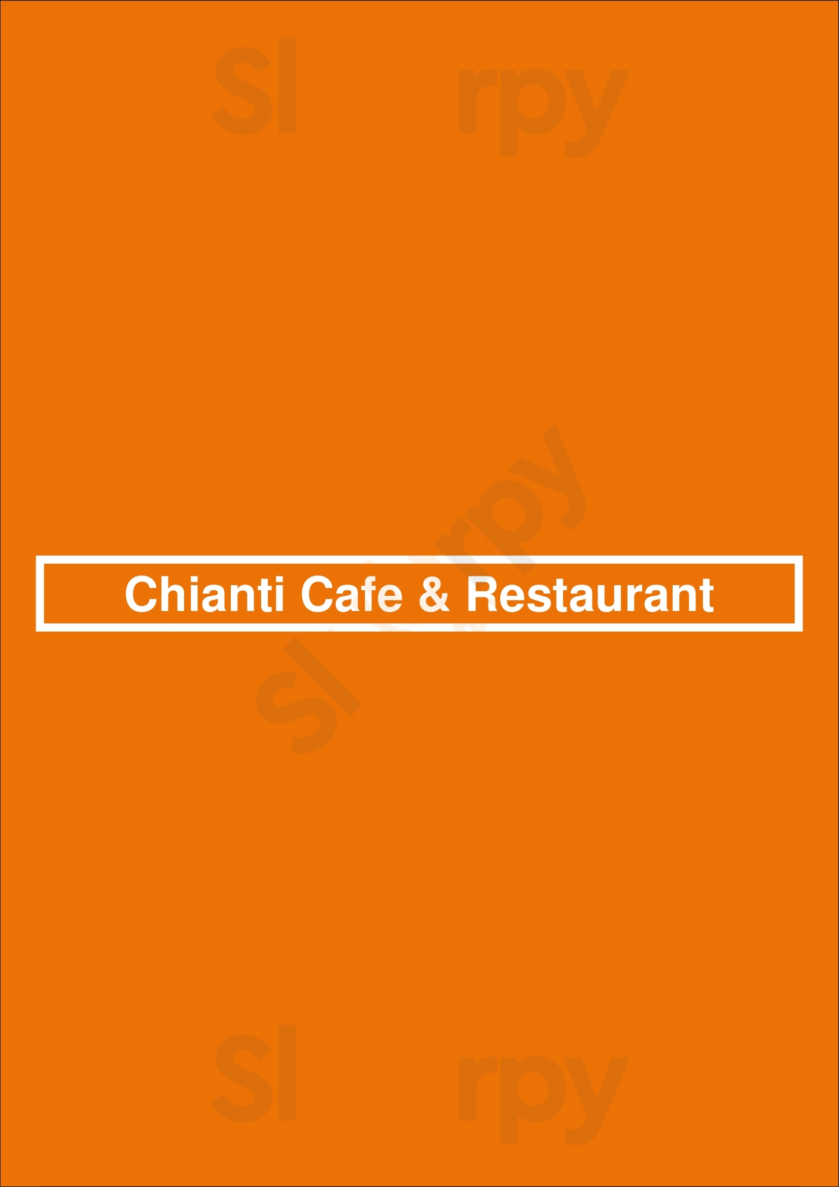 Chianti Cafe & Restaurant Edmonton Menu - 1