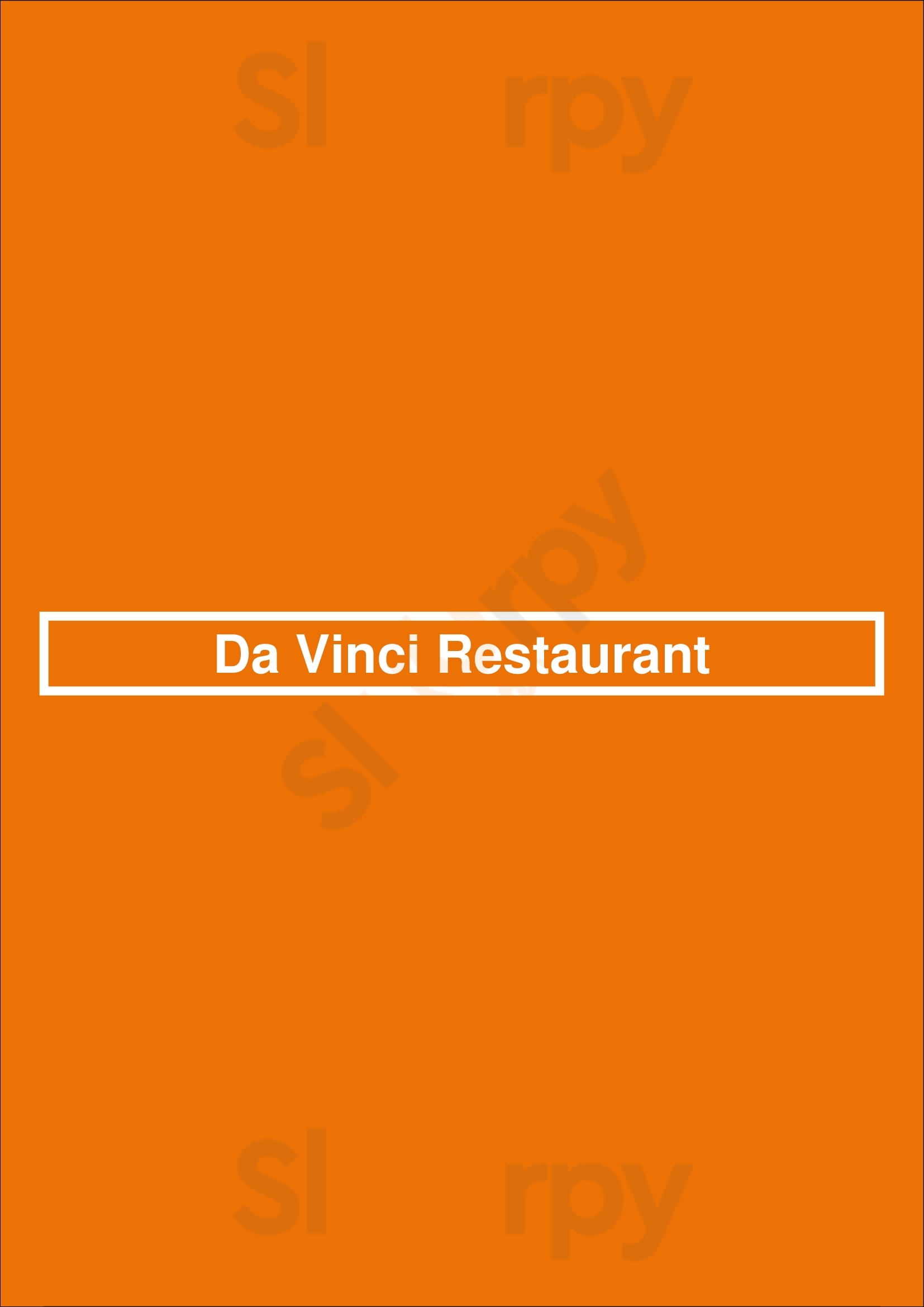 Da Vinci Restaurant Montreal Menu - 1
