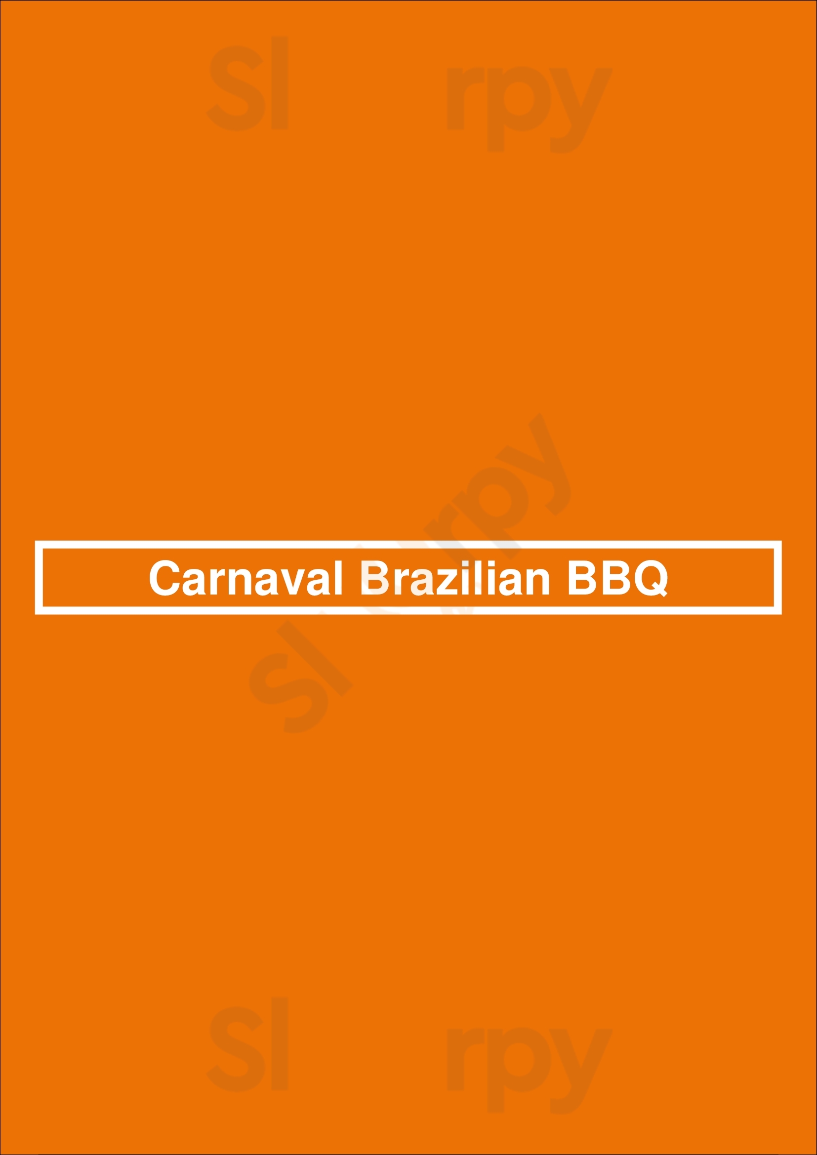 Carnaval Brazilian Bbq Winnipeg Menu - 1