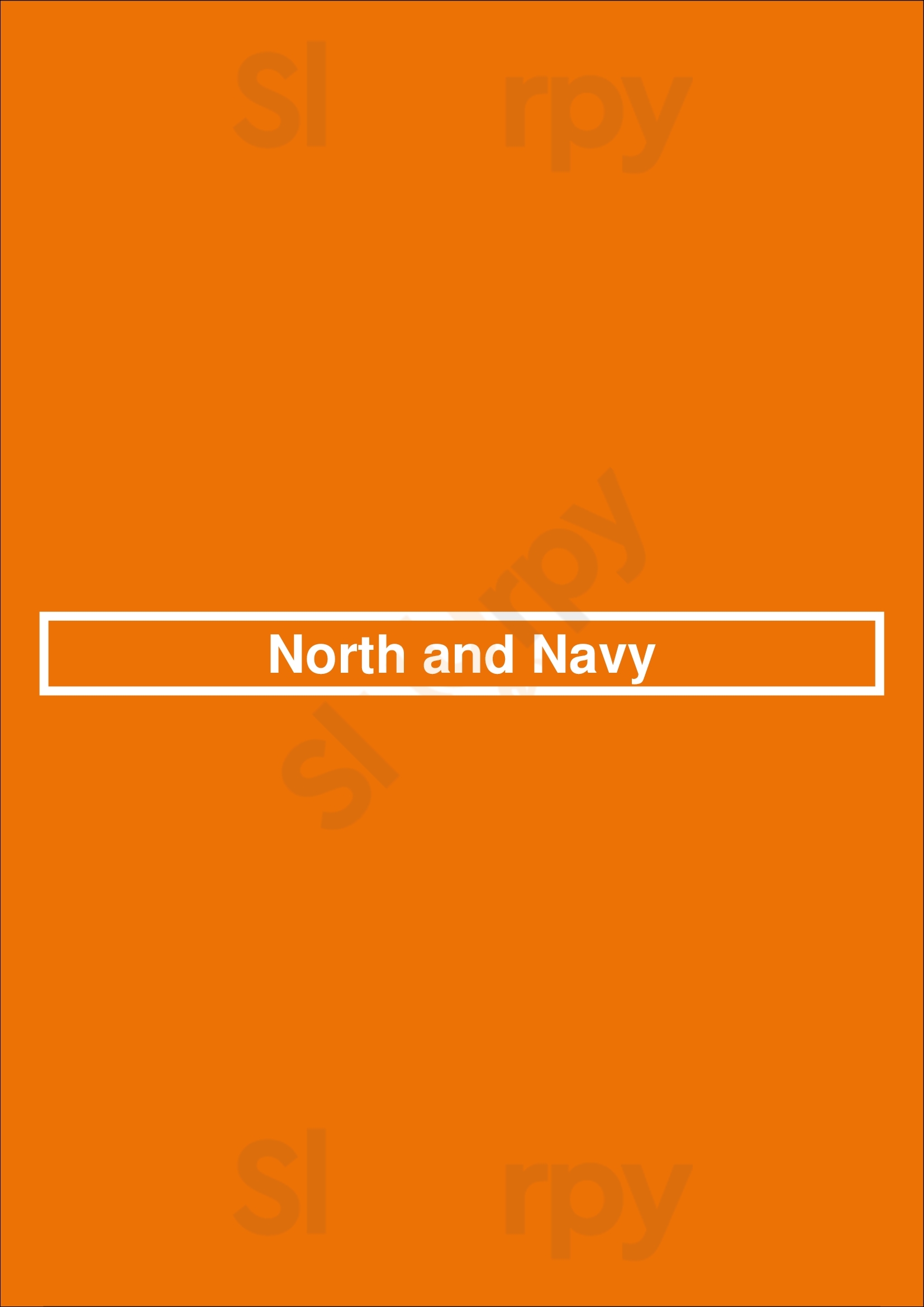 North And Navy Ottawa Menu - 1