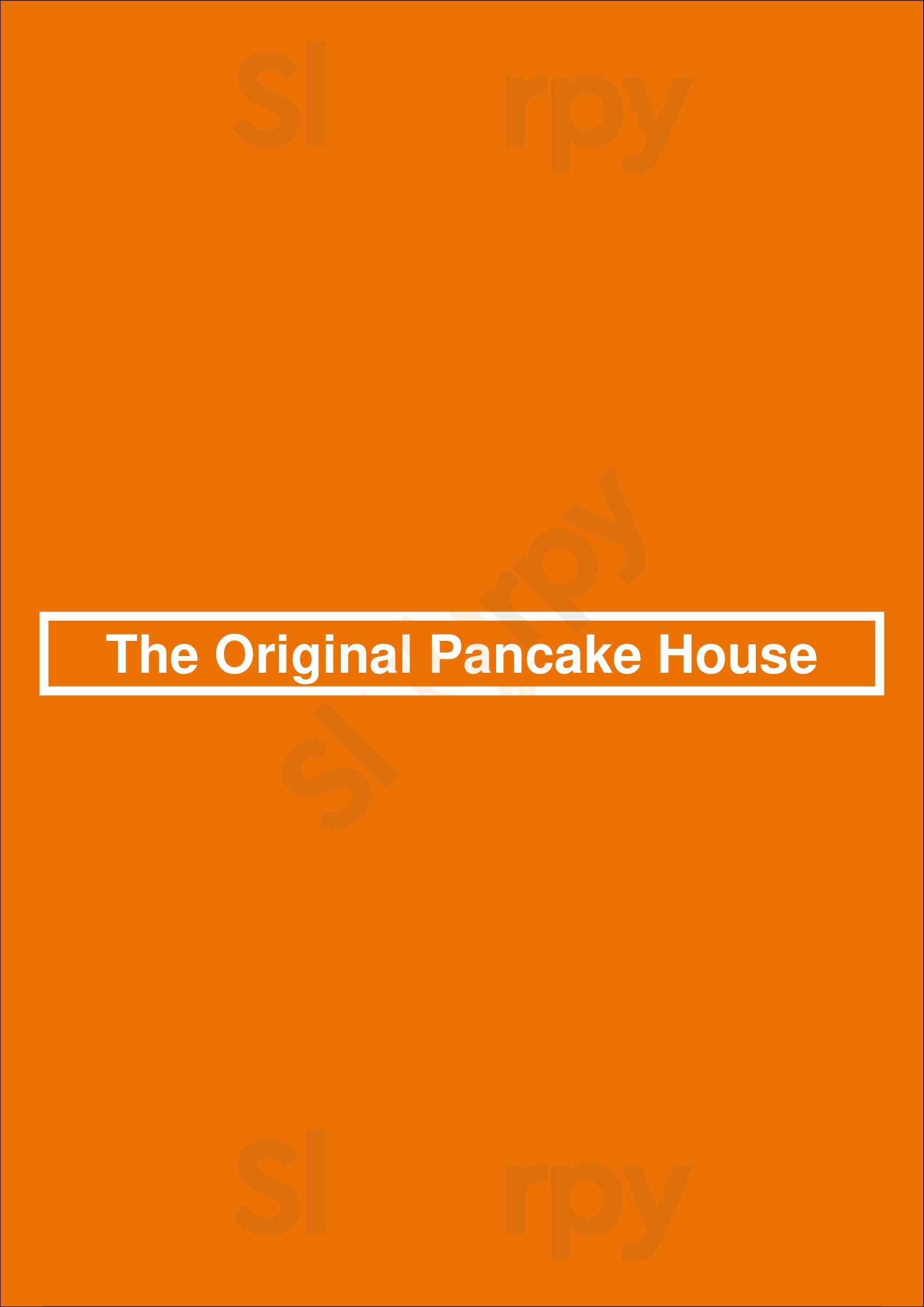 The Original Pancake House Winnipeg Menu - 1