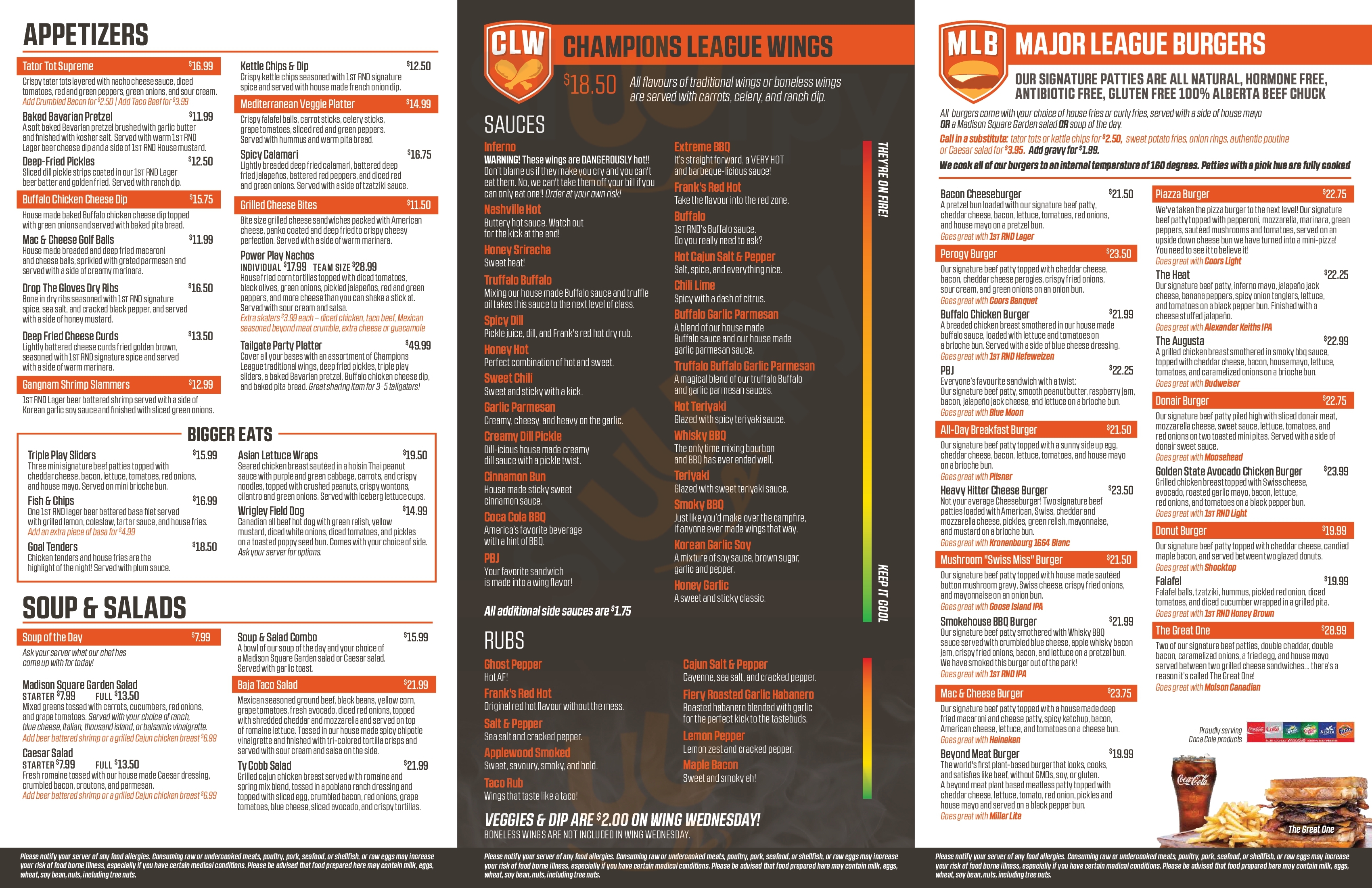 1st Rnd Wem Edmonton Menu - 1