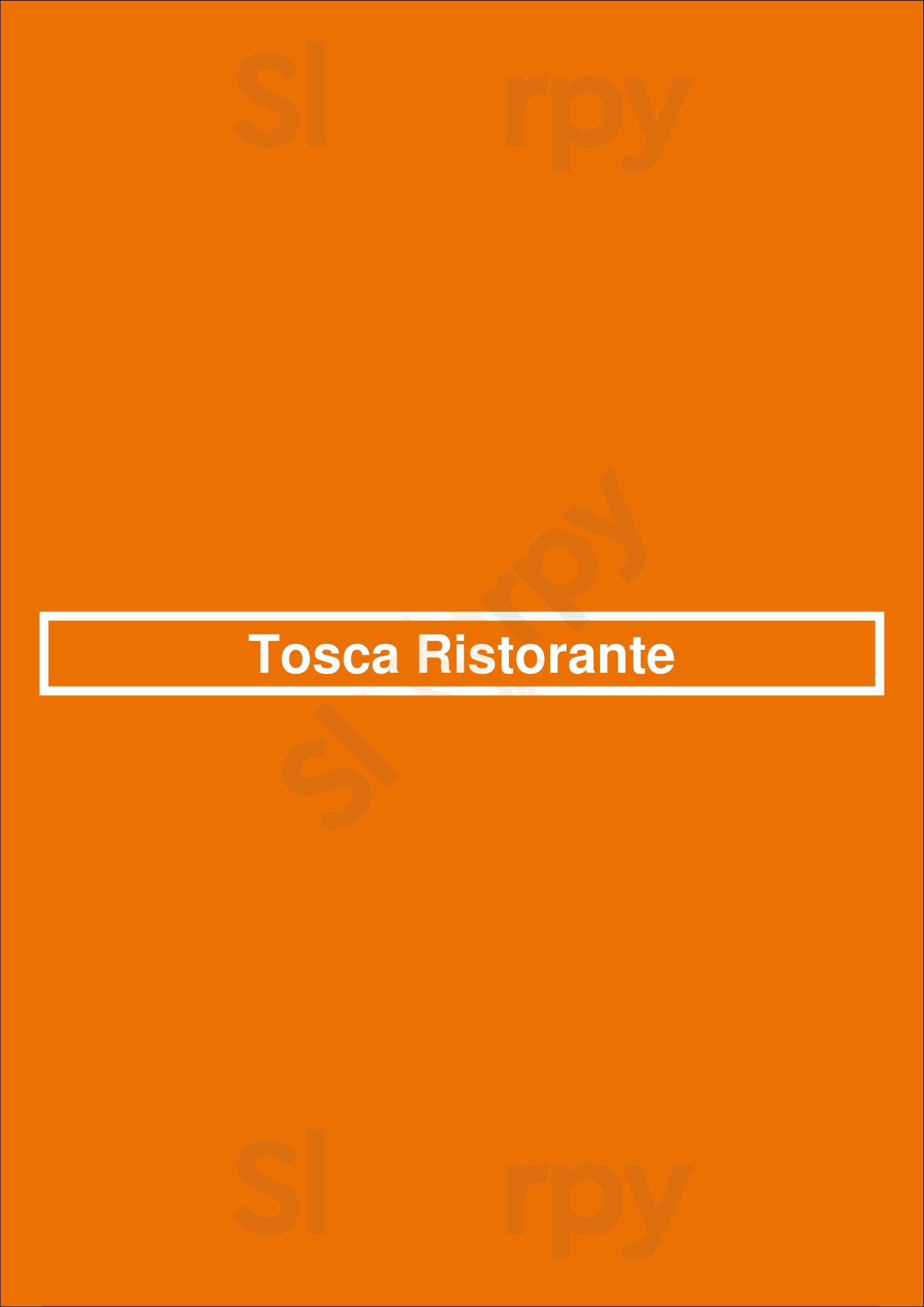 Tosca Restaurant Ottawa Menu - 1