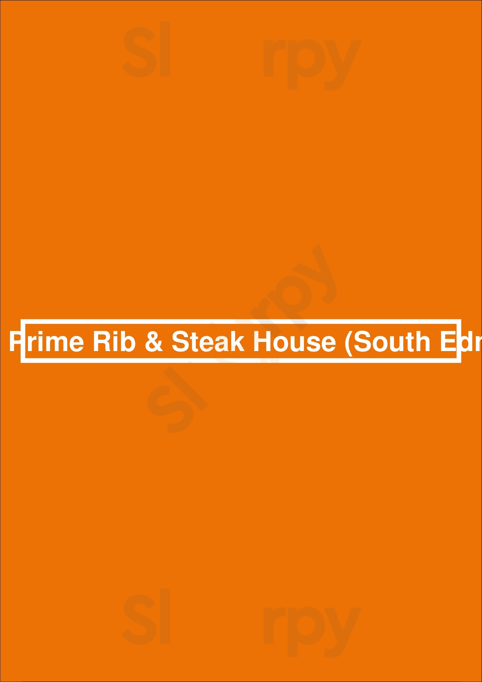Sawmill Prime Rib & Steak House (south Edmonton) Edmonton Menu - 1