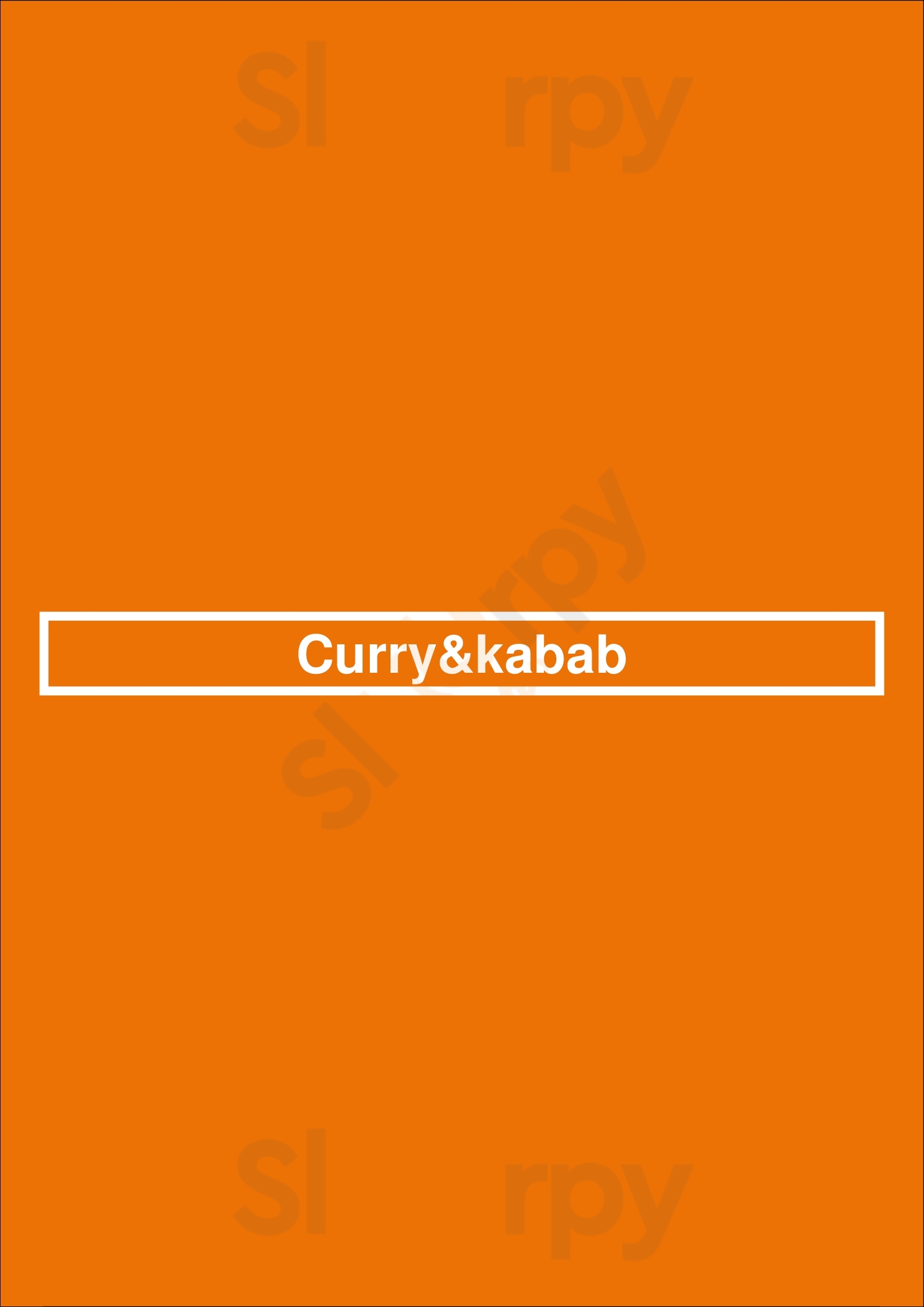 Curry&kabab Surrey Menu - 1