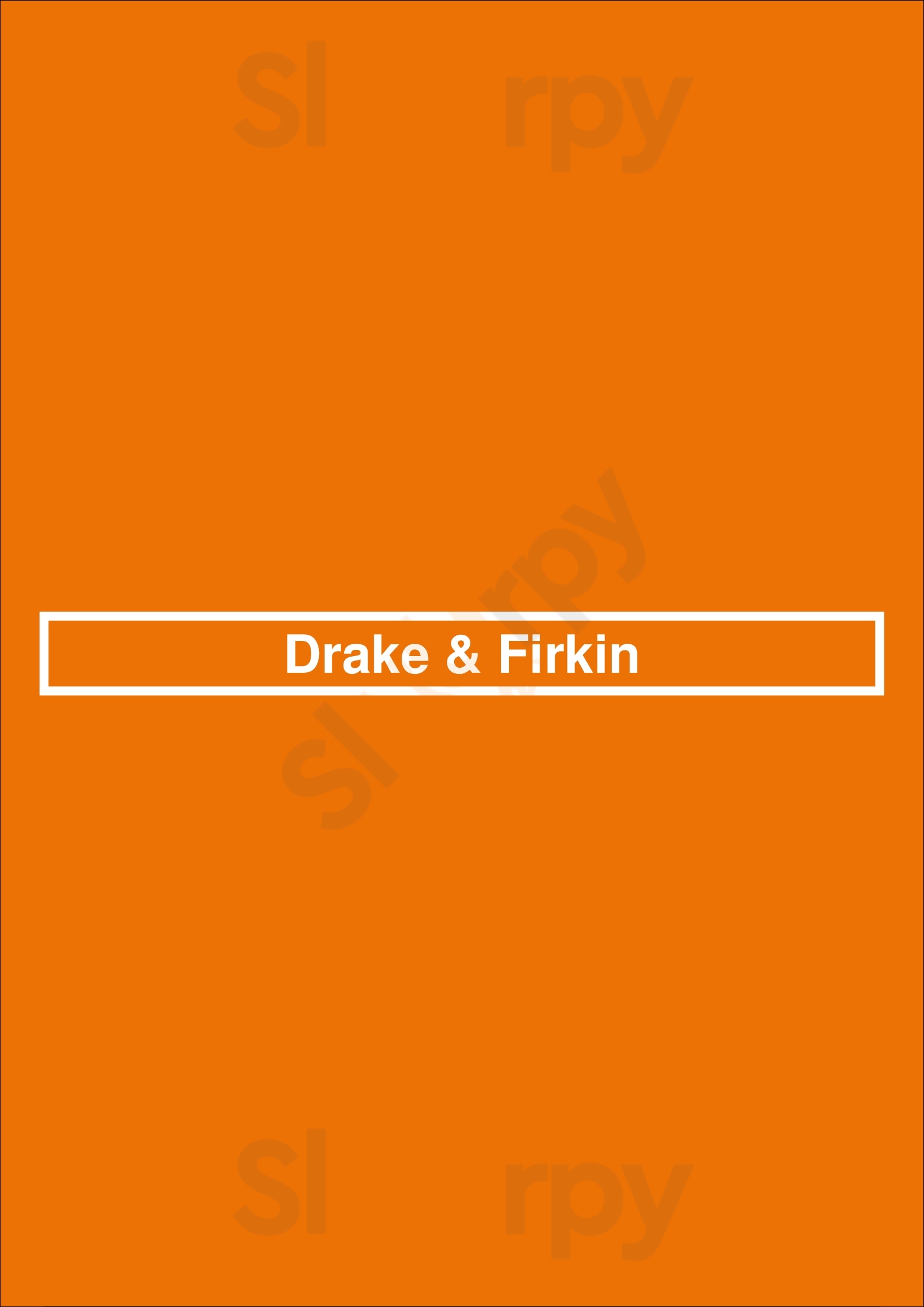 Drake & Firkin Mississauga Menu - 1