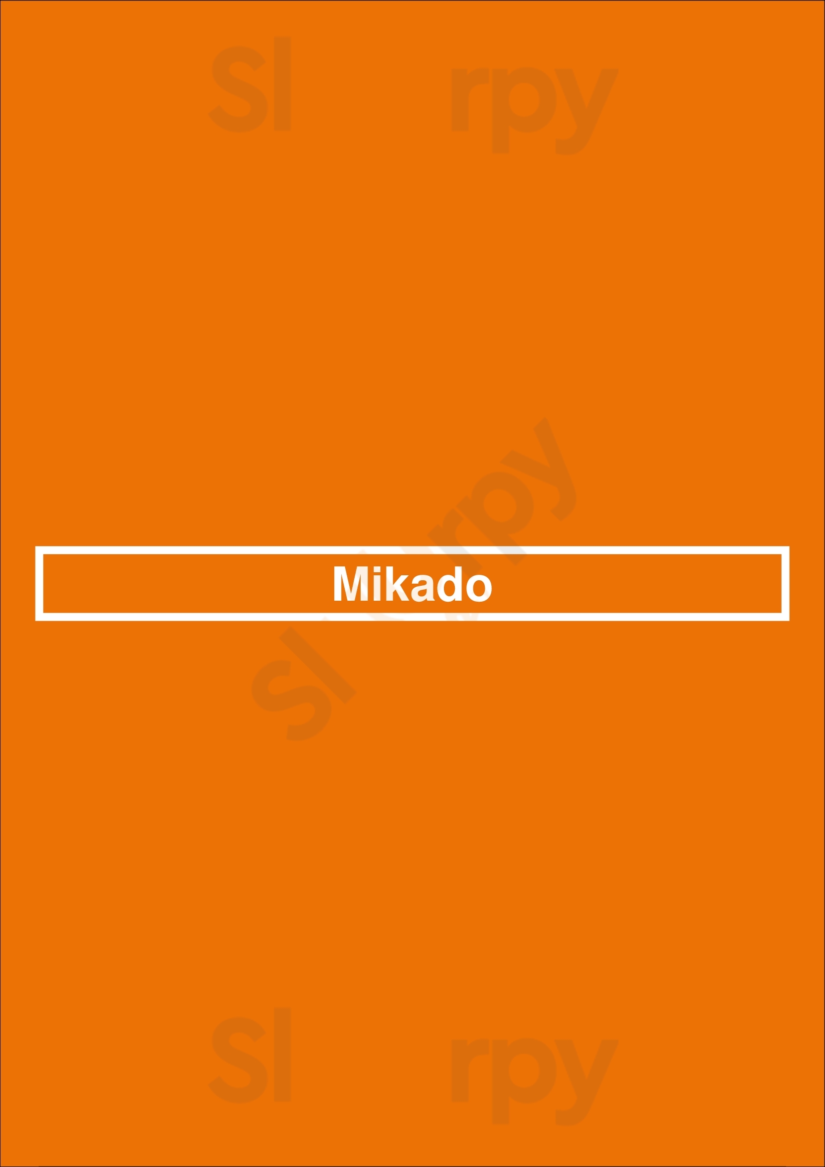 Mikado Edmonton Menu - 1