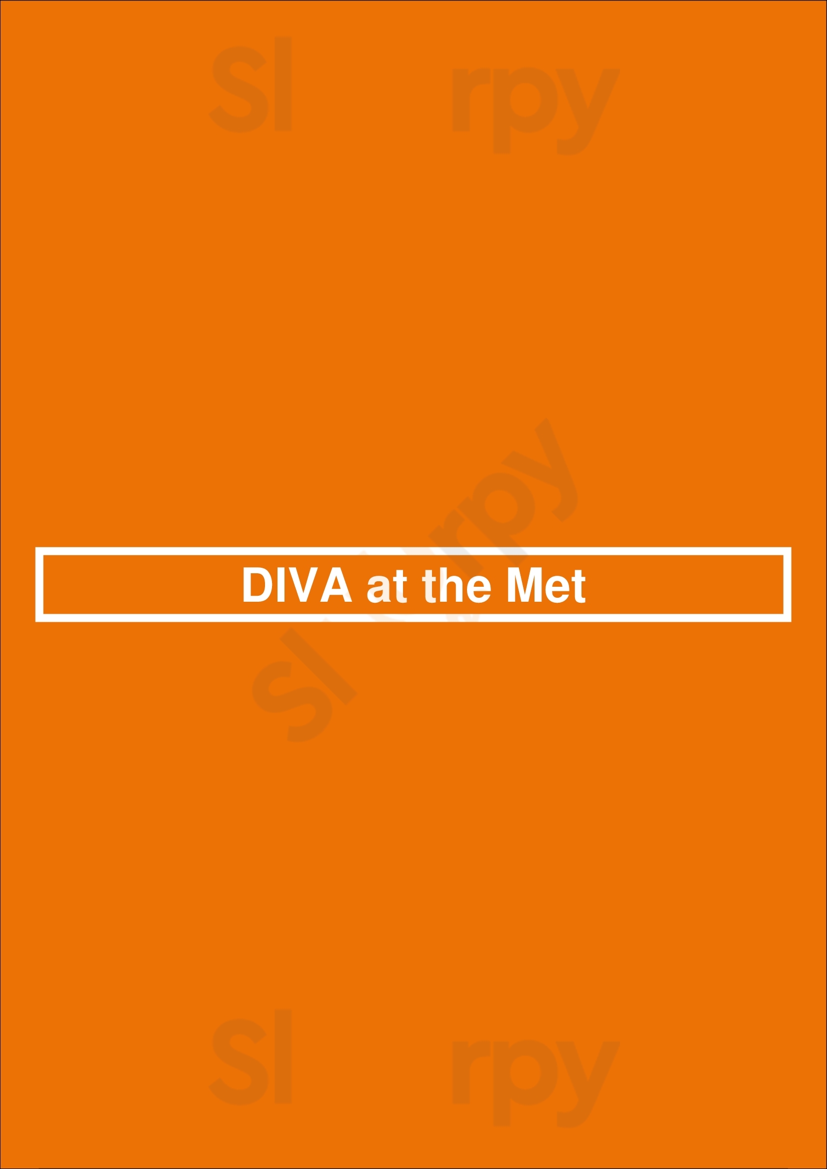 Diva At The Met Vancouver Menu - 1
