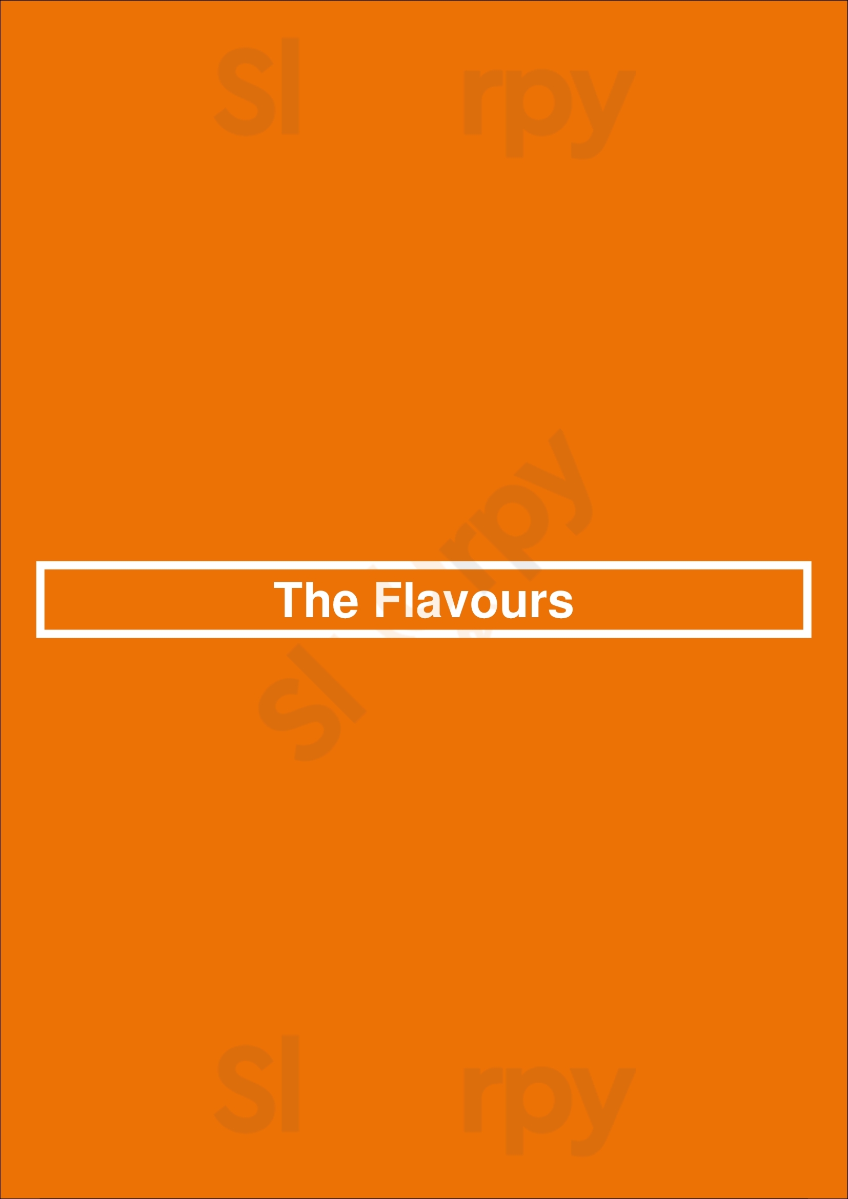 The Flavours Mississauga Menu - 1