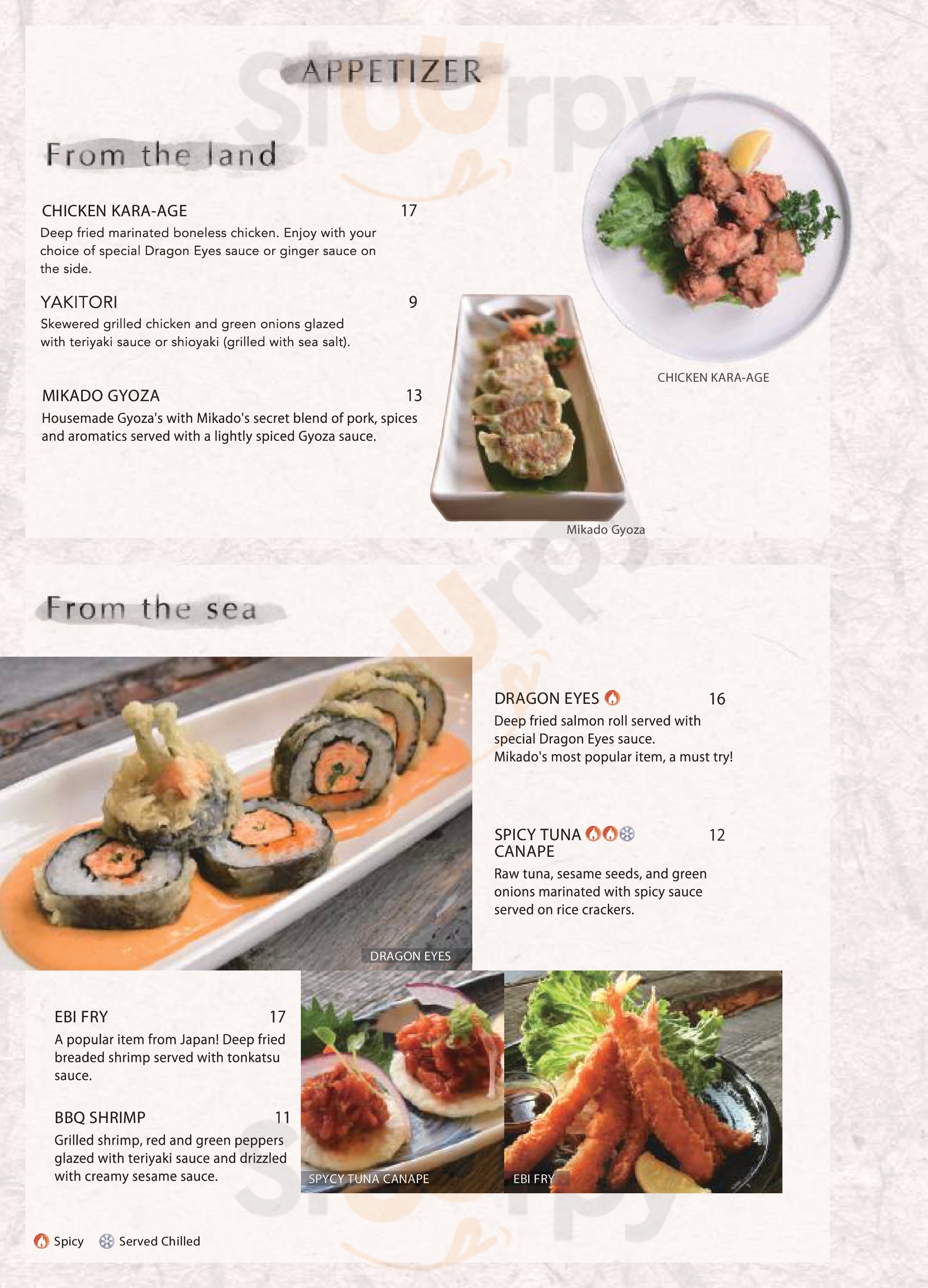 Main Menu - Mikado Sushi & Robata
