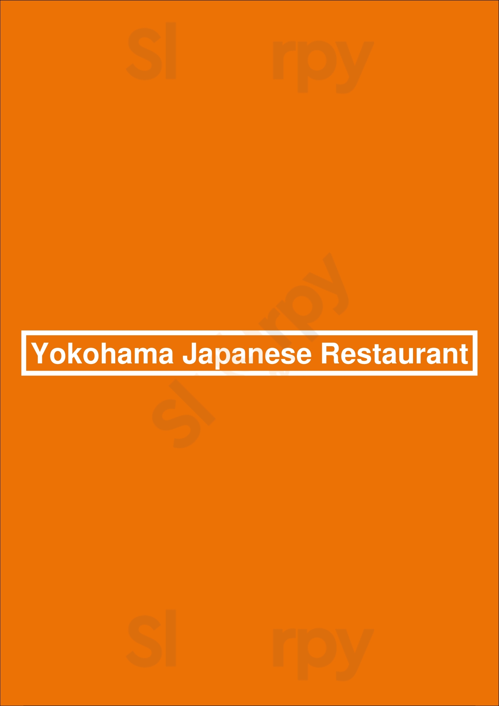 Yokohama Japanese Restaurant Richmond Menu - 1