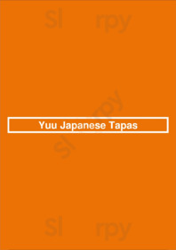 Yuu Japanese Tapas menu