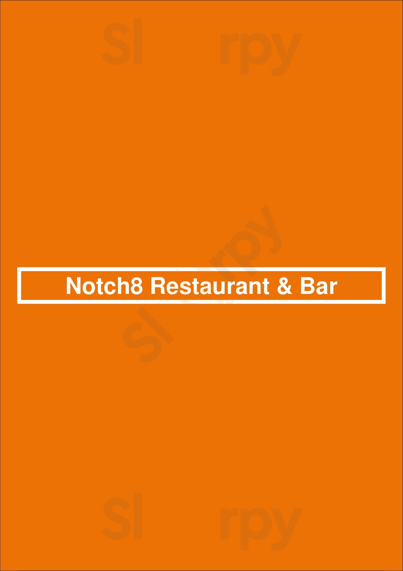 Notch8 Restaurant & Bar Vancouver Menu - 1