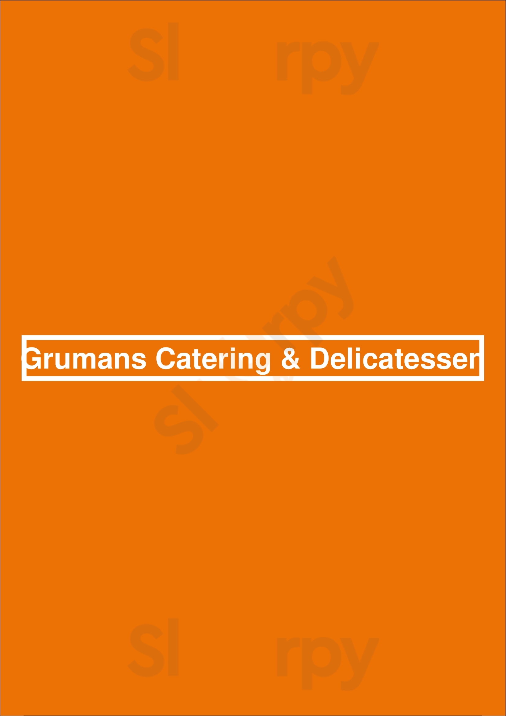 Grumans Catering & Delicatessen Calgary Menu - 1
