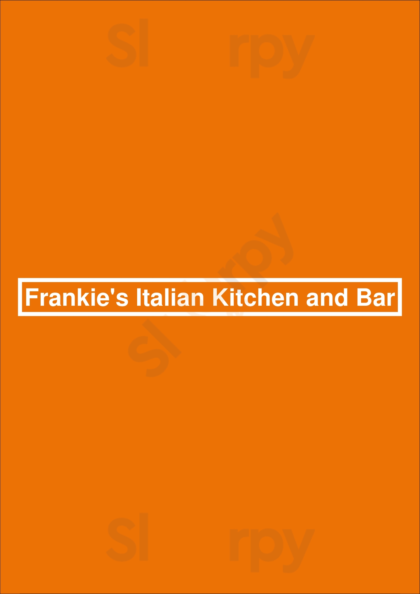 Frankie's Italian Kitchen & Bar Vancouver Vancouver Menu - 1