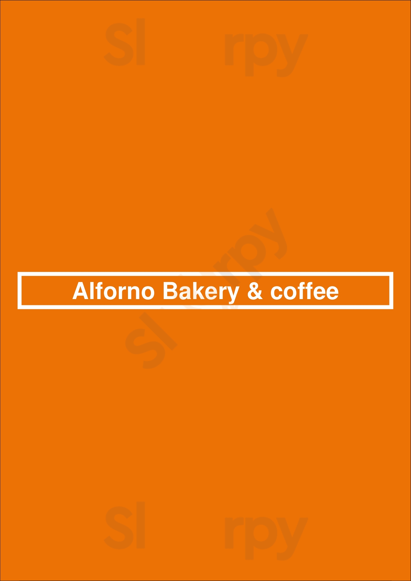 Alforno Bakery & Cafe Calgary Menu - 1