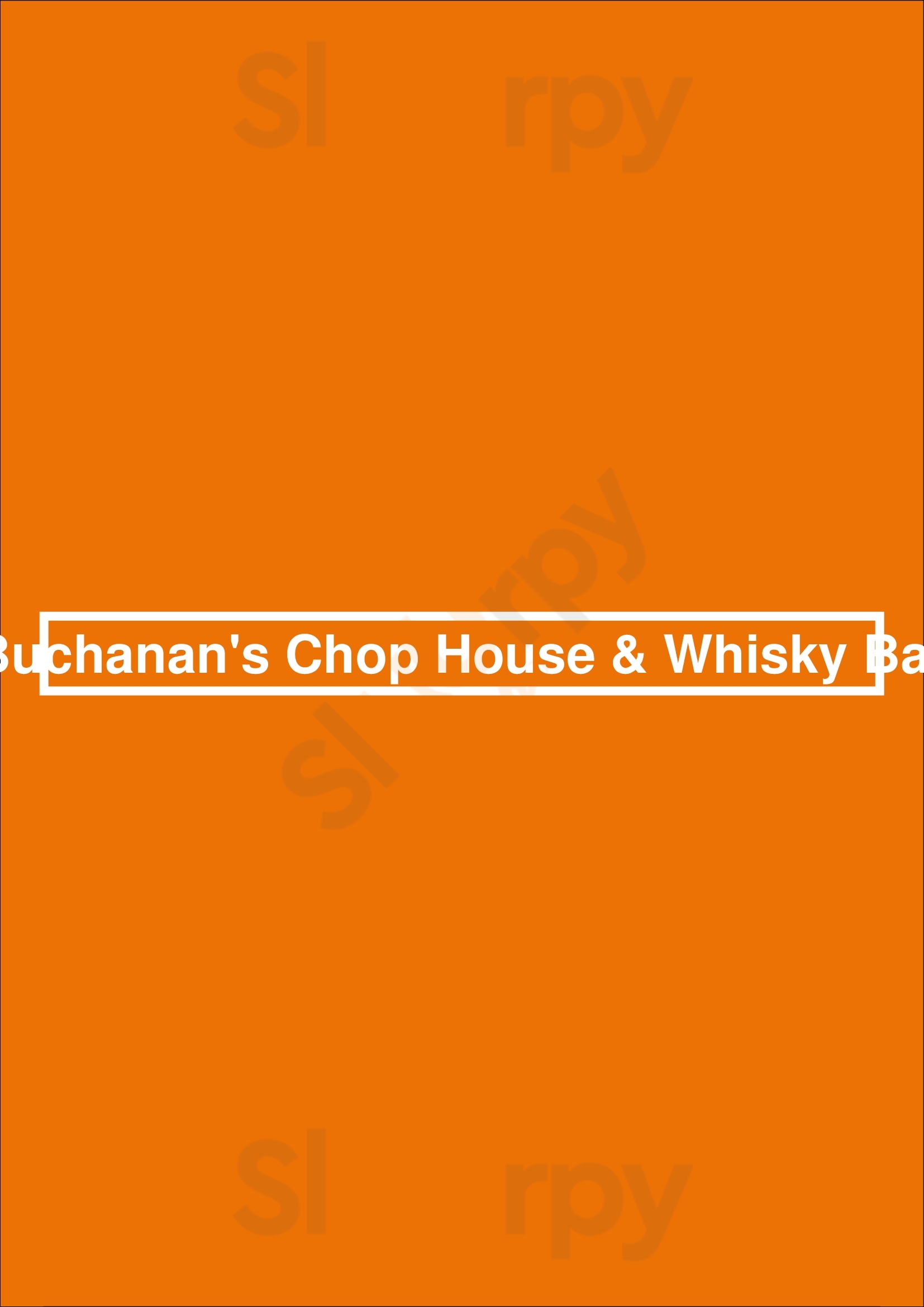 Buchanan's Chop House & Whisky Bar Calgary Menu - 1