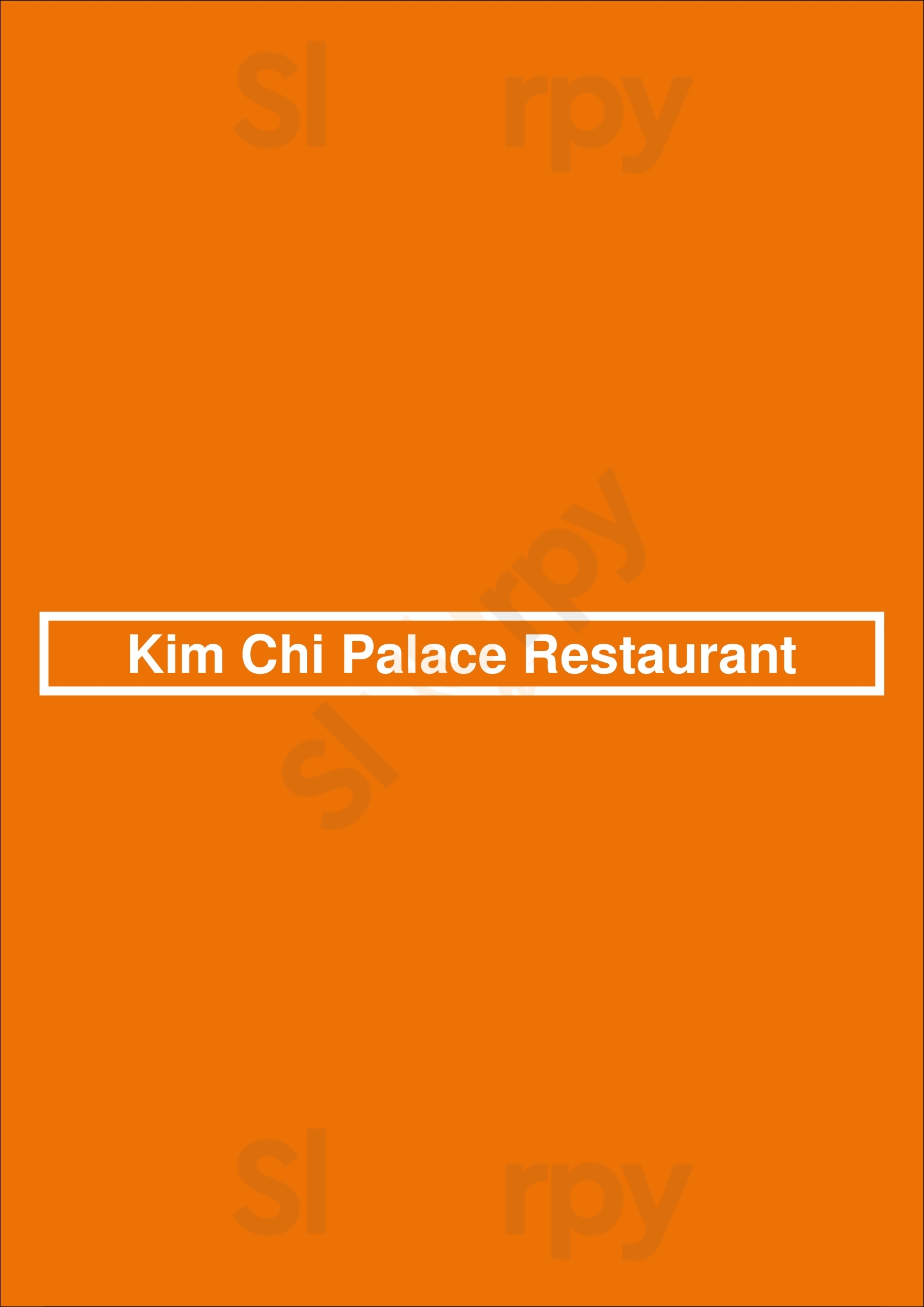 Kim Chi Palace Restaurant Surrey Menu - 1